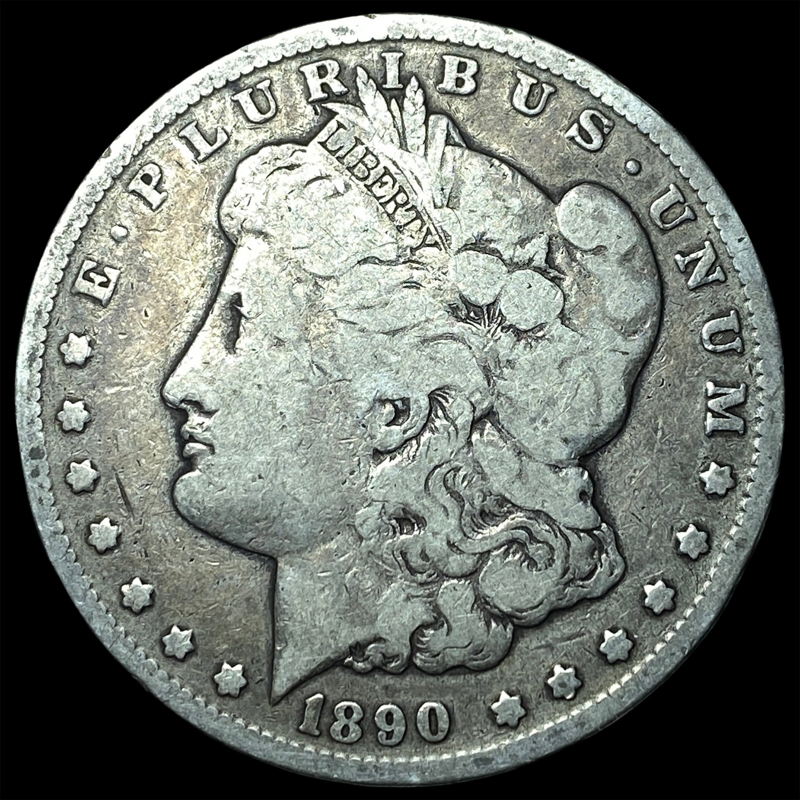 1890-CC Silver Morgan Dollar NICELY CIRCULATED: 1890-CC Silver Morgan Dollar NICELY CIRCULATED