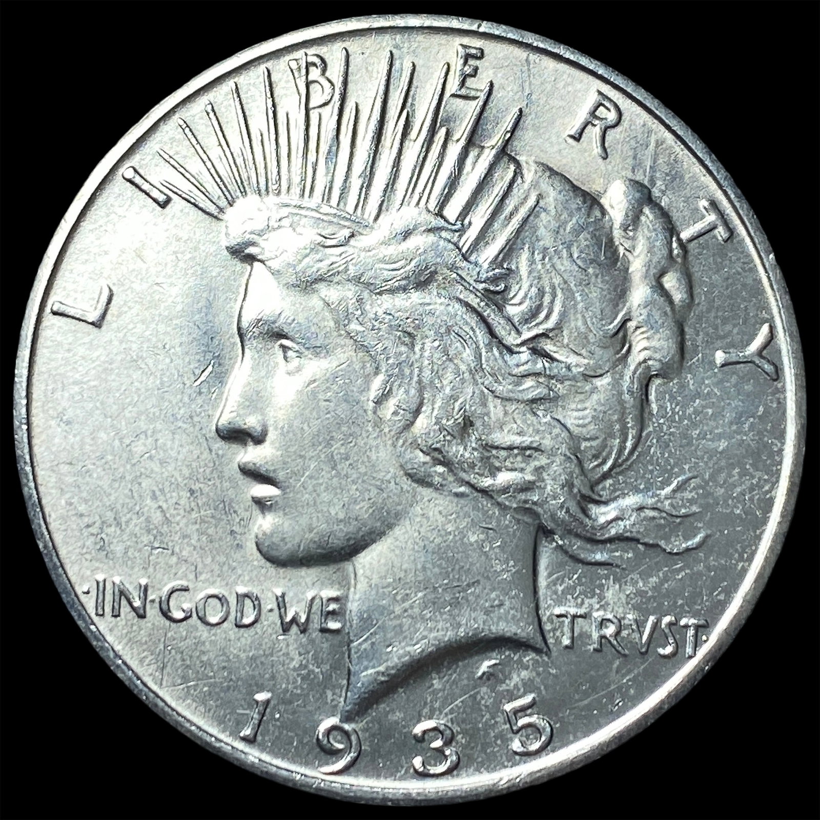 1935 Silver Peace Dollar CLOSELY UNCIRCULATED: 1935 Silver Peace Dollar CLOSELY UNCIRCULATED