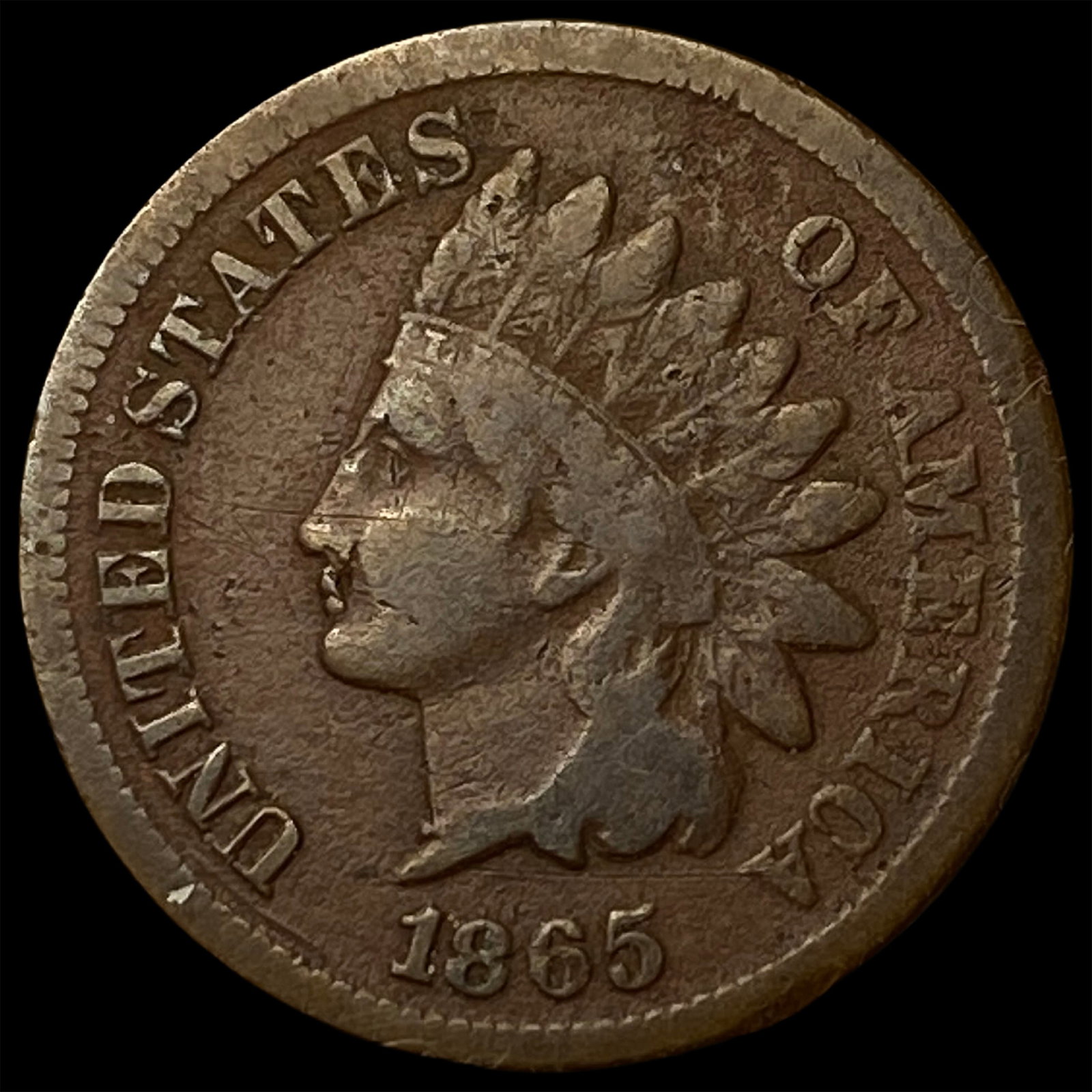 1865 Indian Head Cent LIGHTLY CIRCULATED: 1865 Indian Head Cent LIGHTLY CIRCULATED