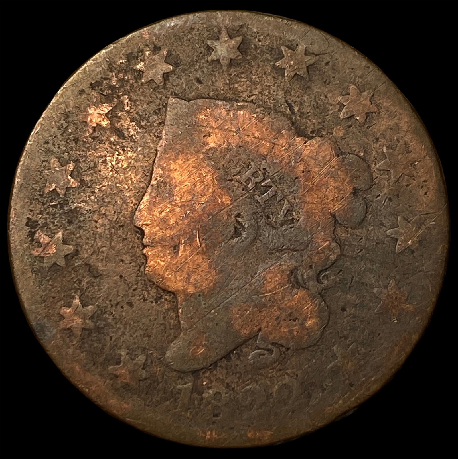 1830 Coronet Head Large Cent NICELY CIRCULATED (1 of 2)