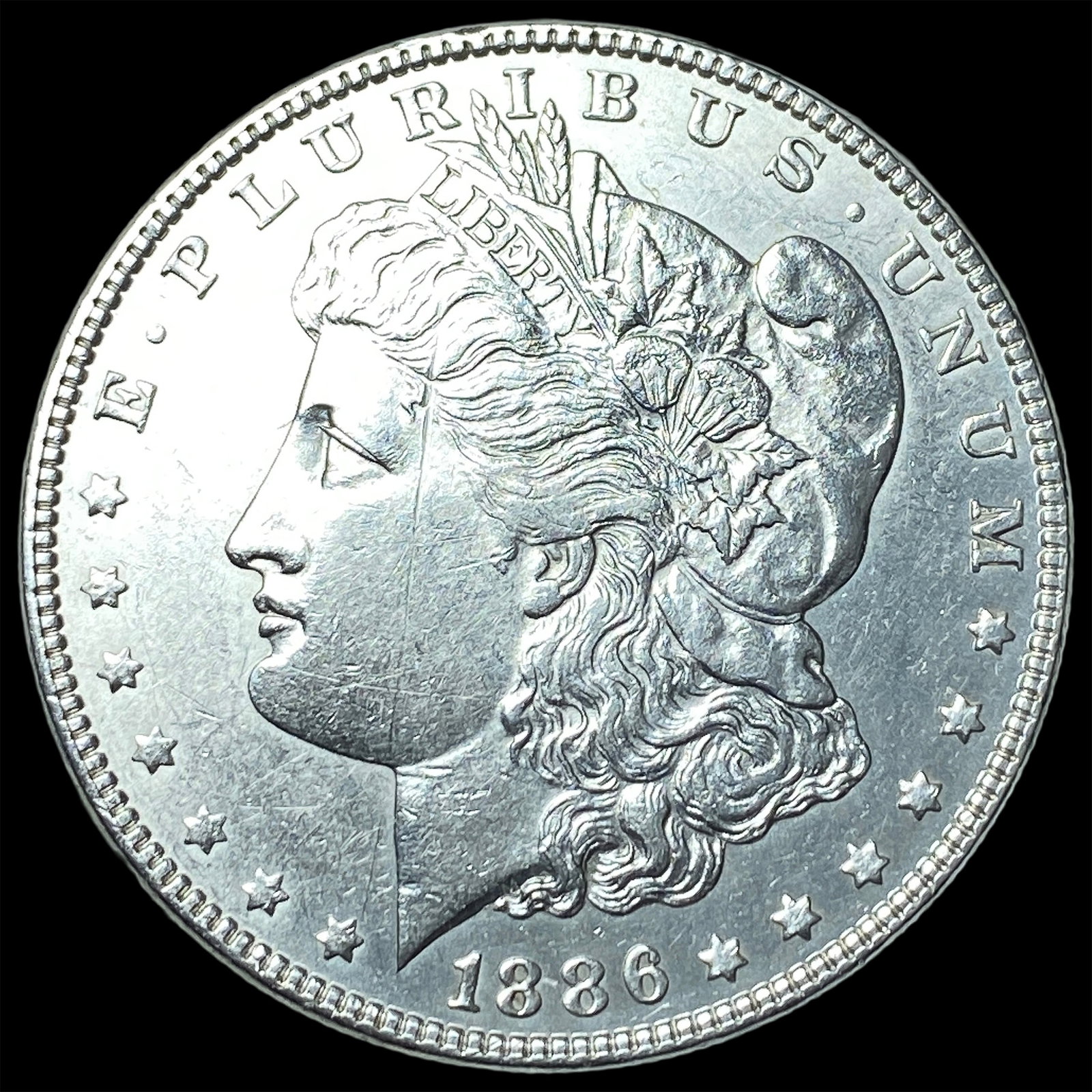 1886 Morgan Silver Dollar CLOSELY UNCIRCULATED: 1886 Morgan Silver Dollar CLOSELY UNCIRCULATED