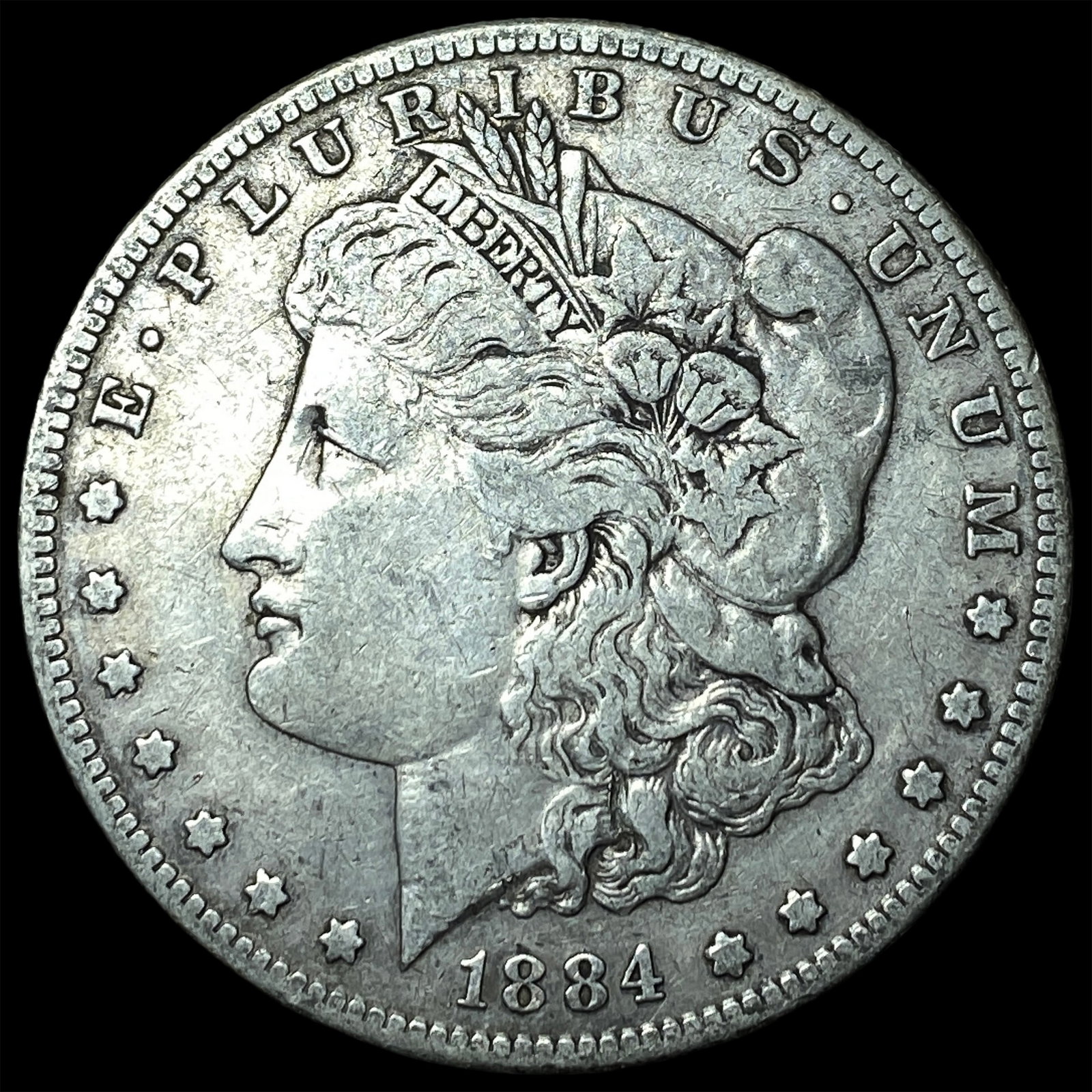 1884 Morgan Silver Dollar LIGHTLY CIRCULATED: 1884 Morgan Silver Dollar LIGHTLY CIRCULATED