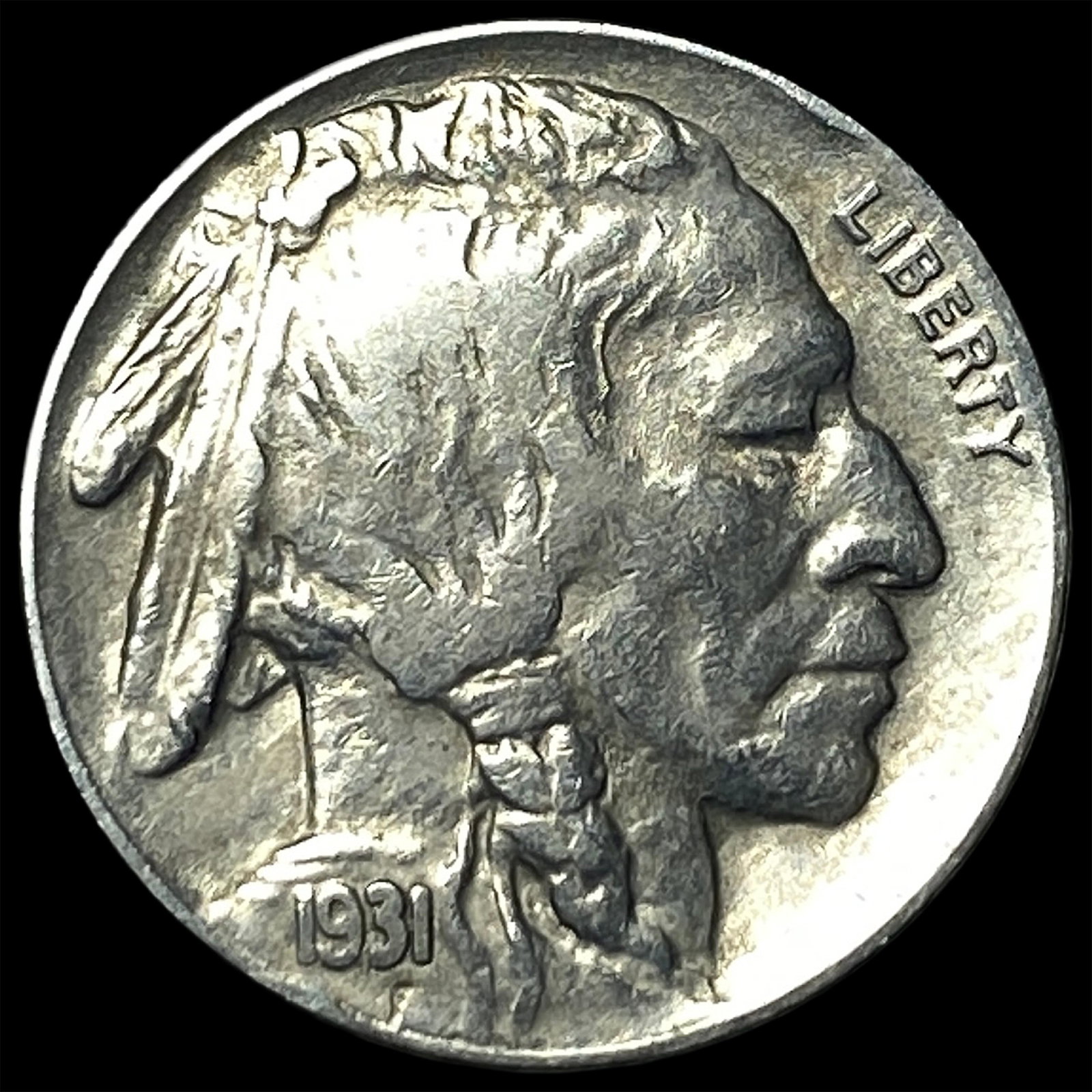 1931-S Buffalo Nickel NEARLY UNCIRCULATED: 1931-S Buffalo Nickel NEARLY UNCIRCULATED