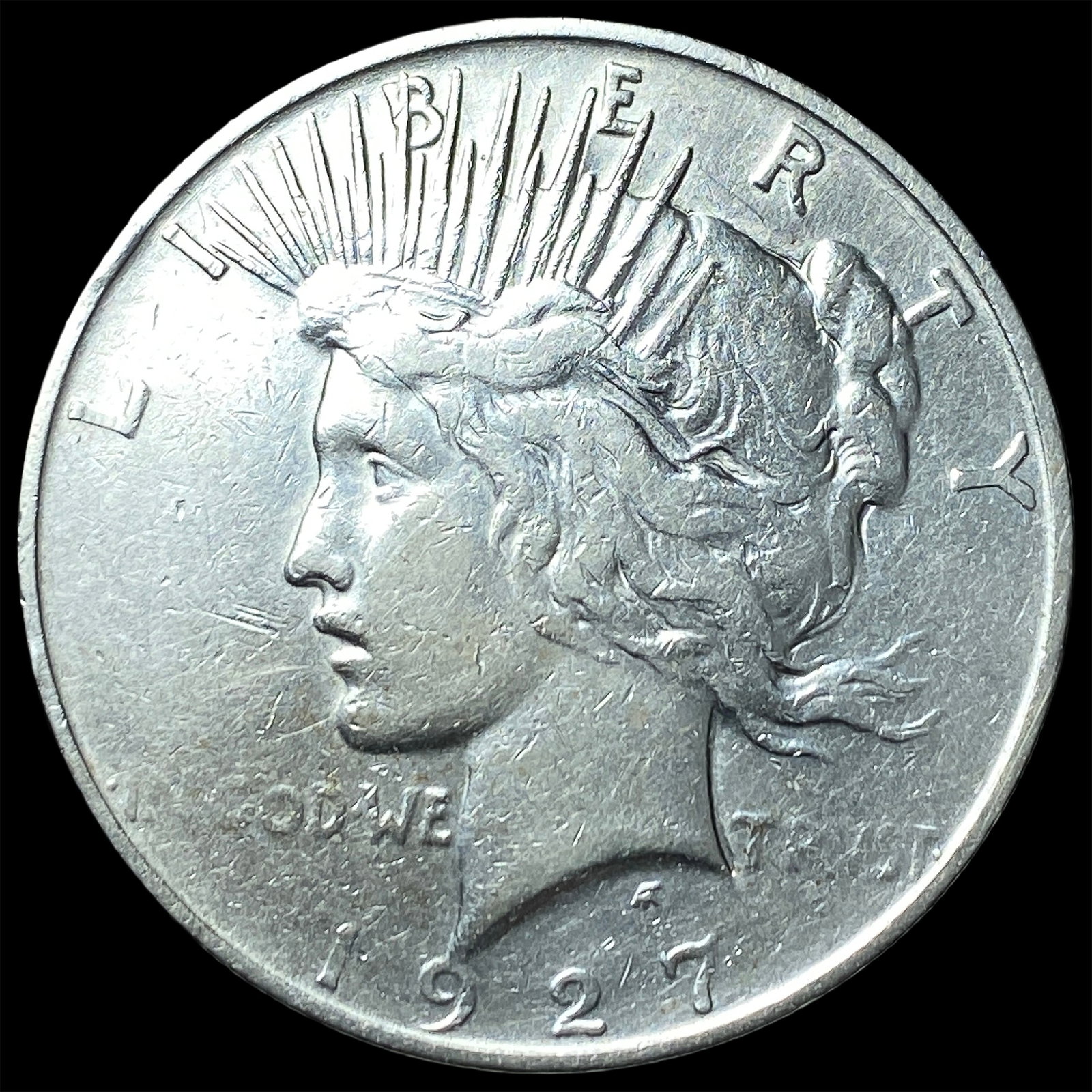 1927 Peace Silver Dollar NEARLY UNCIRCULATED: 1927 Peace Silver Dollar NEARLY UNCIRCULATED