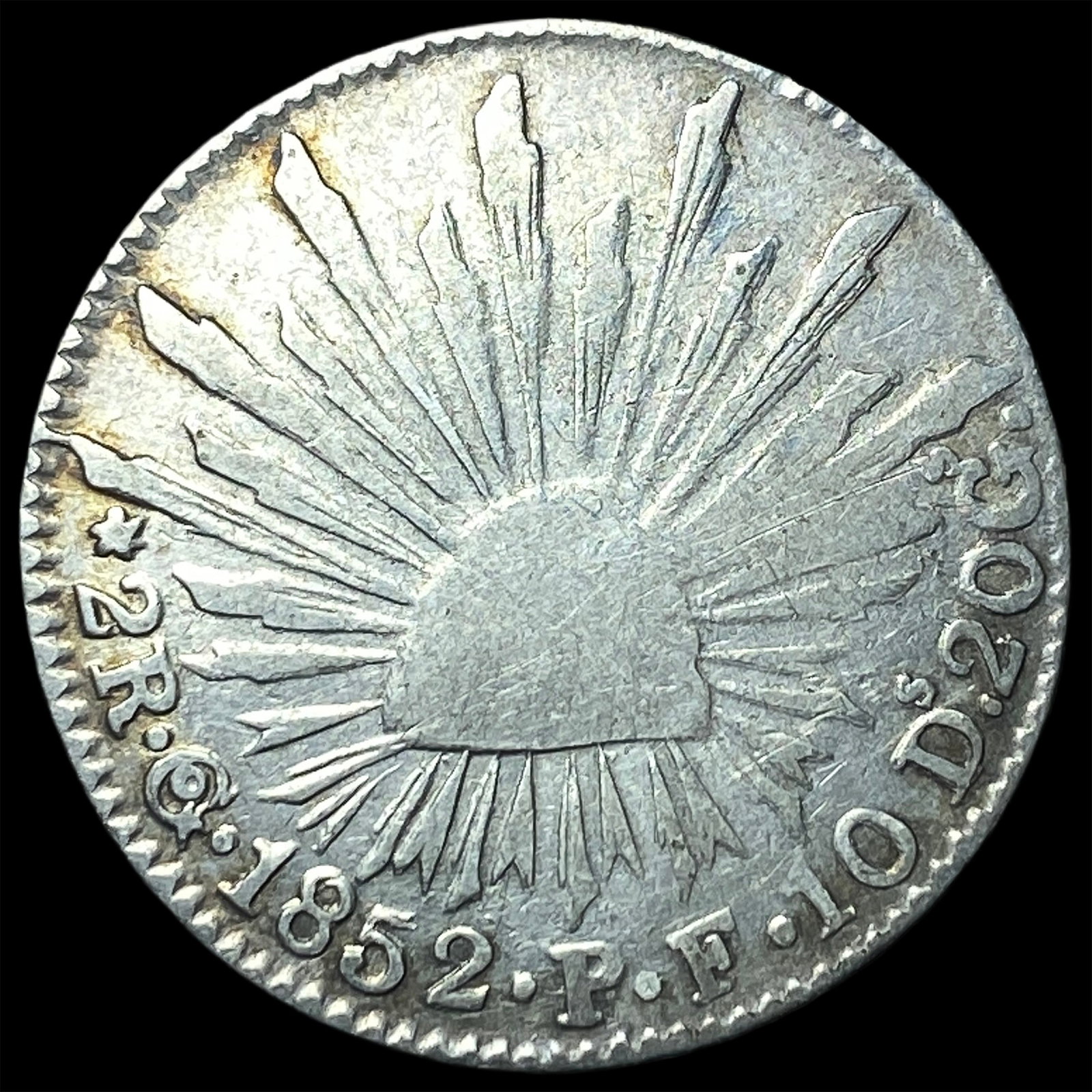 1852-Pi FM Mexico Silver 2 Reales NEARLY UNCIRCULATED (1 of 2)