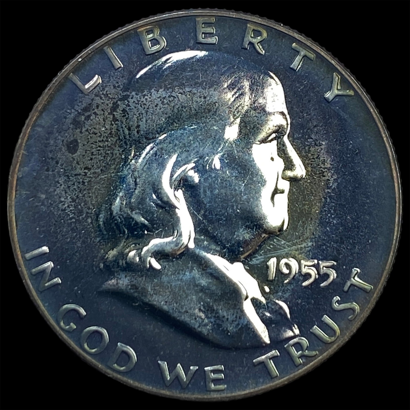 1955 Franklin Silver Half Dollar CHOICE PROOF: 1955 Franklin Silver Half Dollar CHOICE PROOF