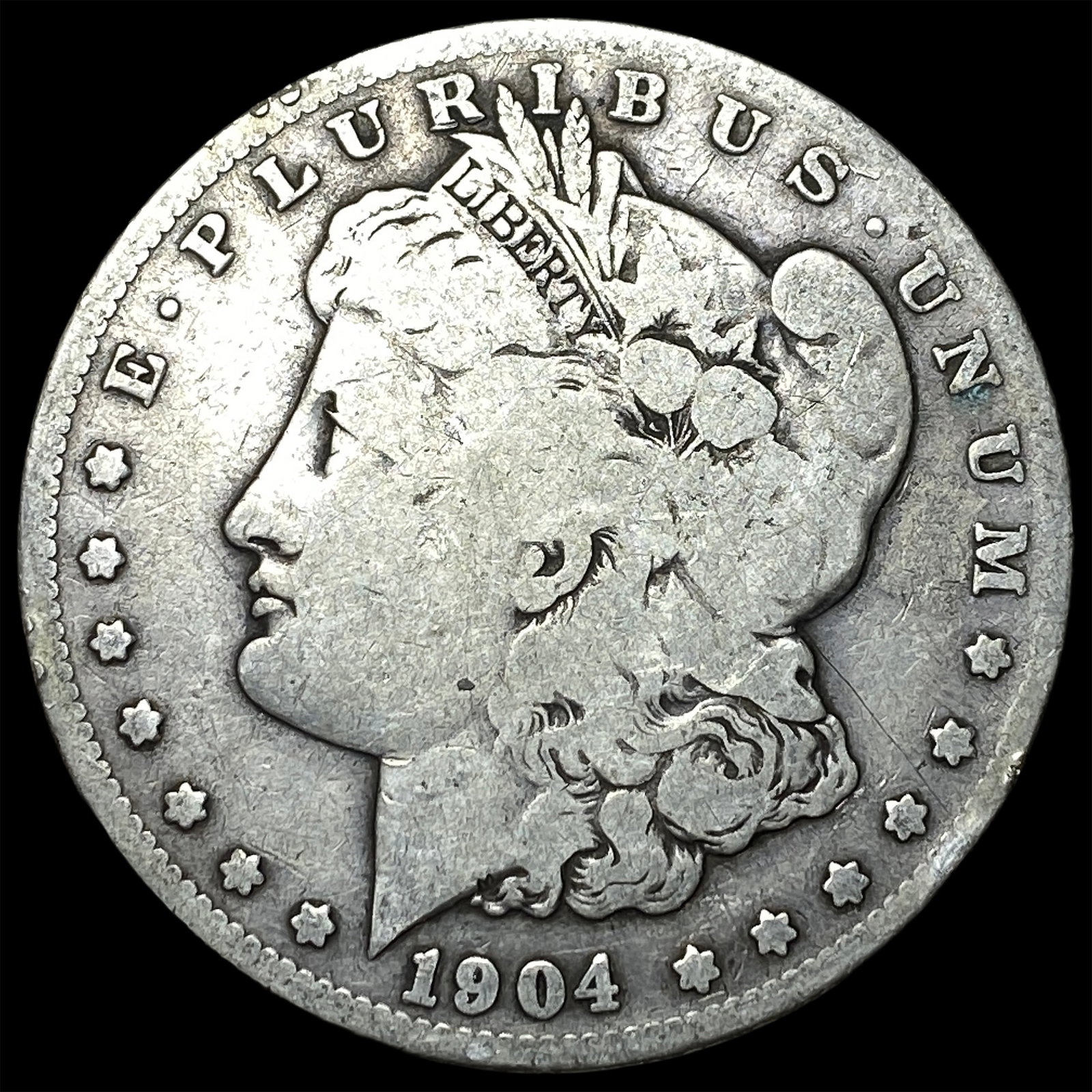 1904-S Silver Morgan Dollar NICELY CIRCULATED: 1904-S Silver Morgan Dollar NICELY CIRCULATED