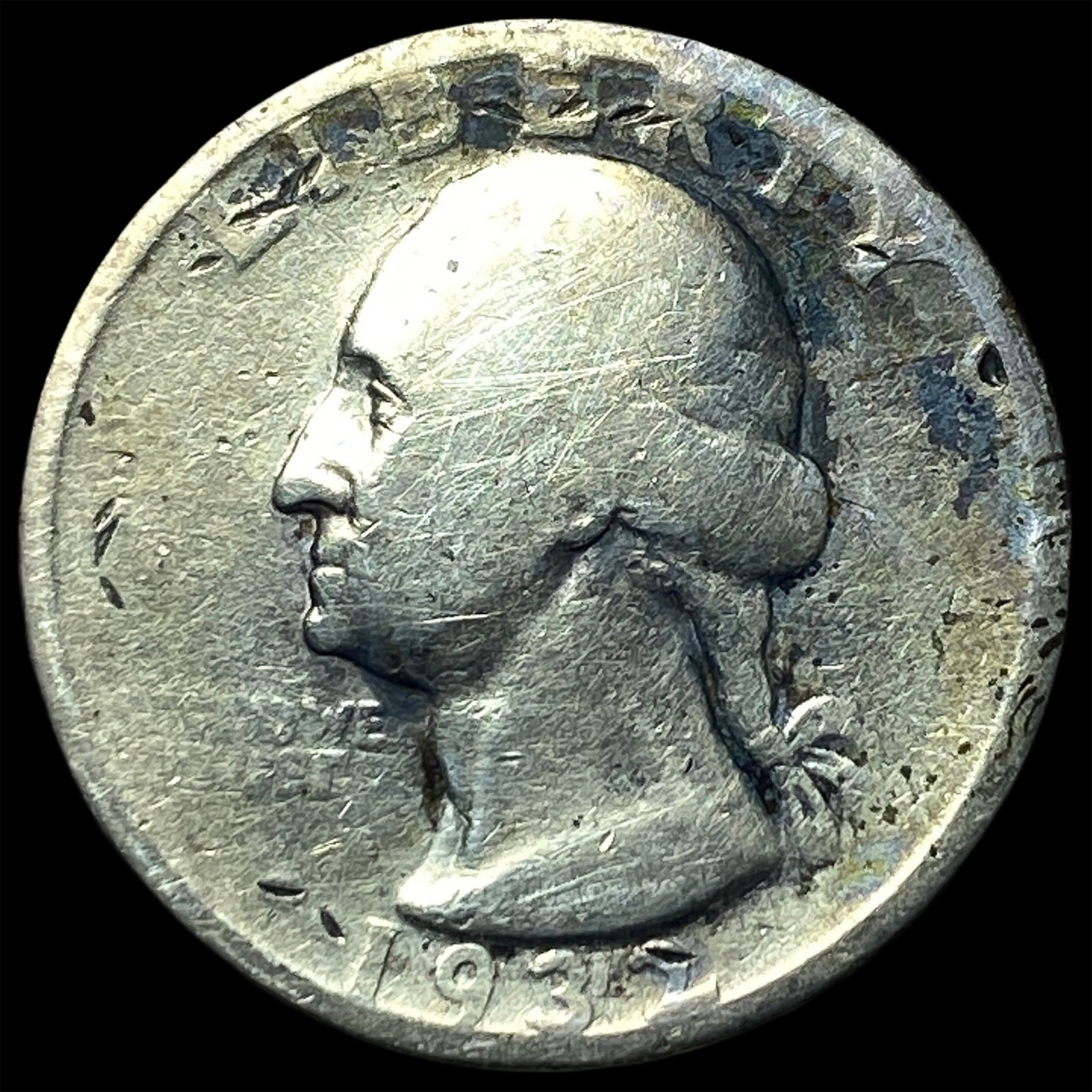 1932-S Silver Washington Quarter NICELY CIRCULATED (1 of 2)