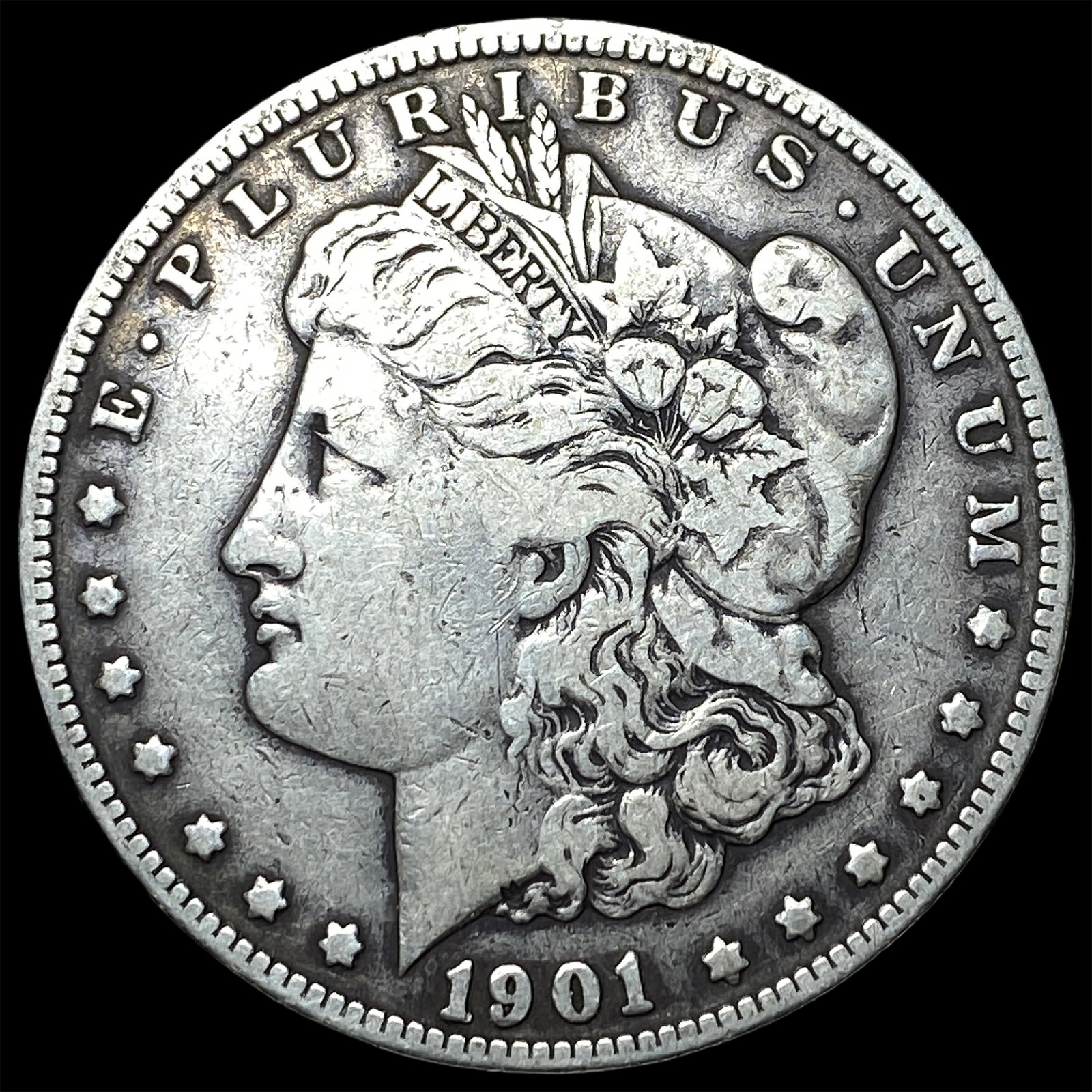1901-S Silver Morgan Dollar LIGHTLY CIRCULATED: 1901-S Silver Morgan Dollar LIGHTLY CIRCULATED