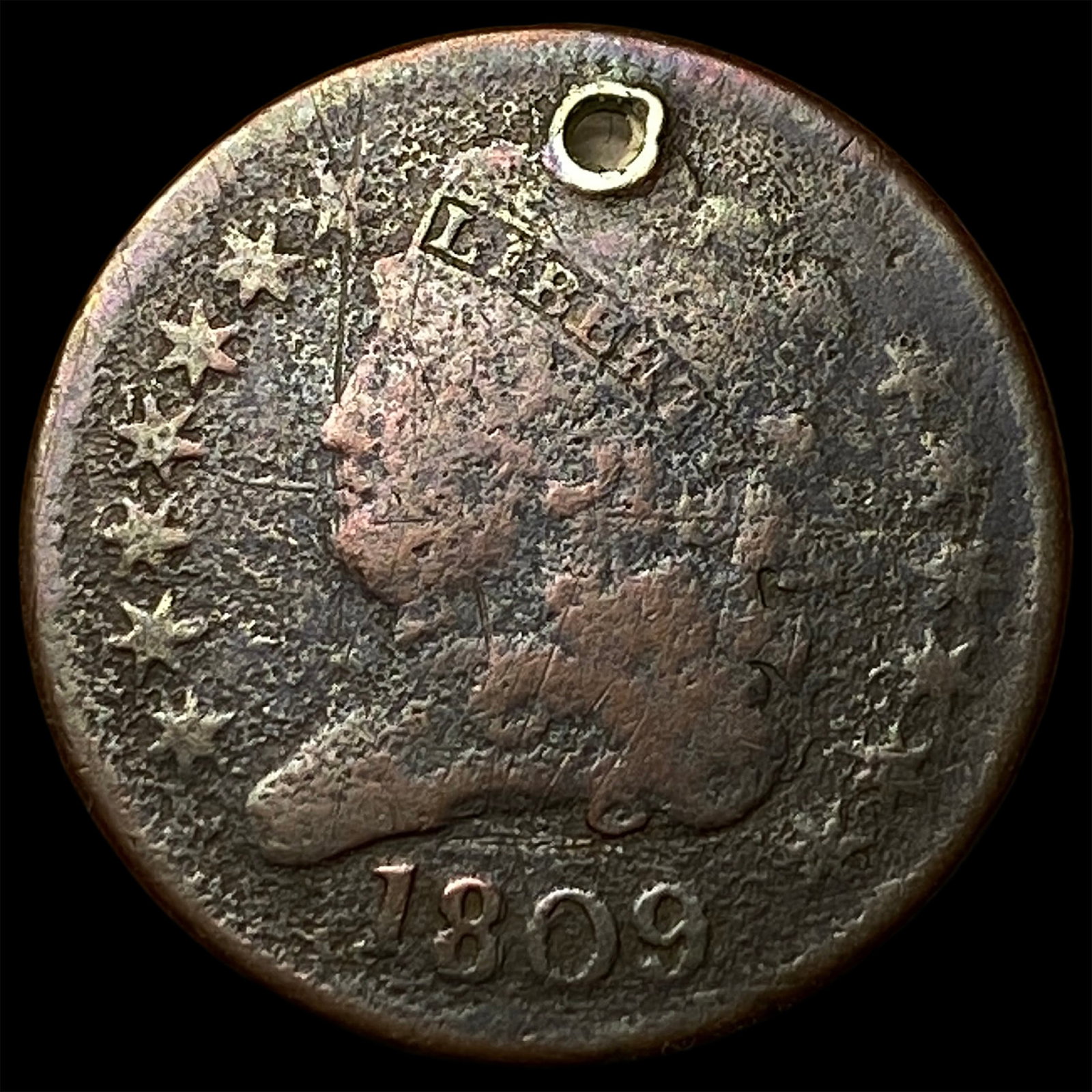 1809 Classic Head Half Cent NICELY CIRCULATED: 1809 Classic Head Half Cent NICELY CIRCULATED