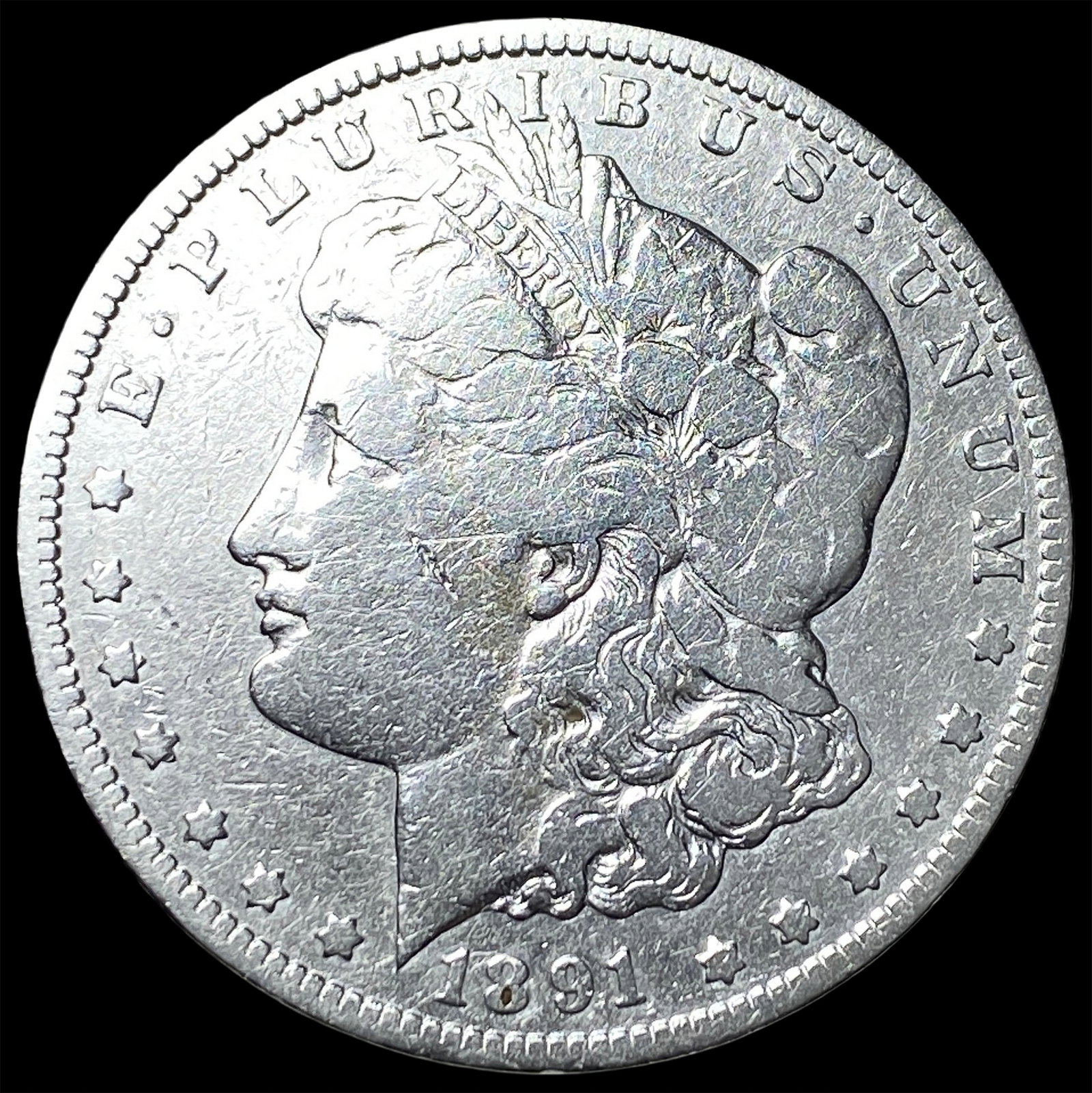 1891-CC Silver Morgan Dollar NICELY CIRCULATED: 1891-CC Silver Morgan Dollar NICELY CIRCULATED