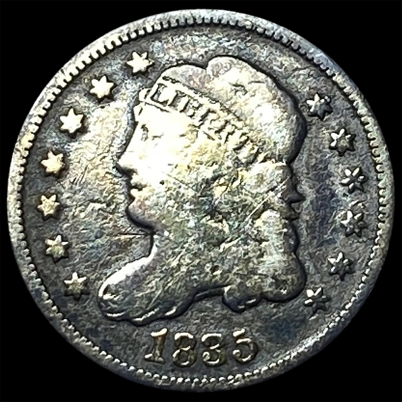 1835 Capped Bust Half Dime LIGHTLY CIRCULATED (1 of 2)