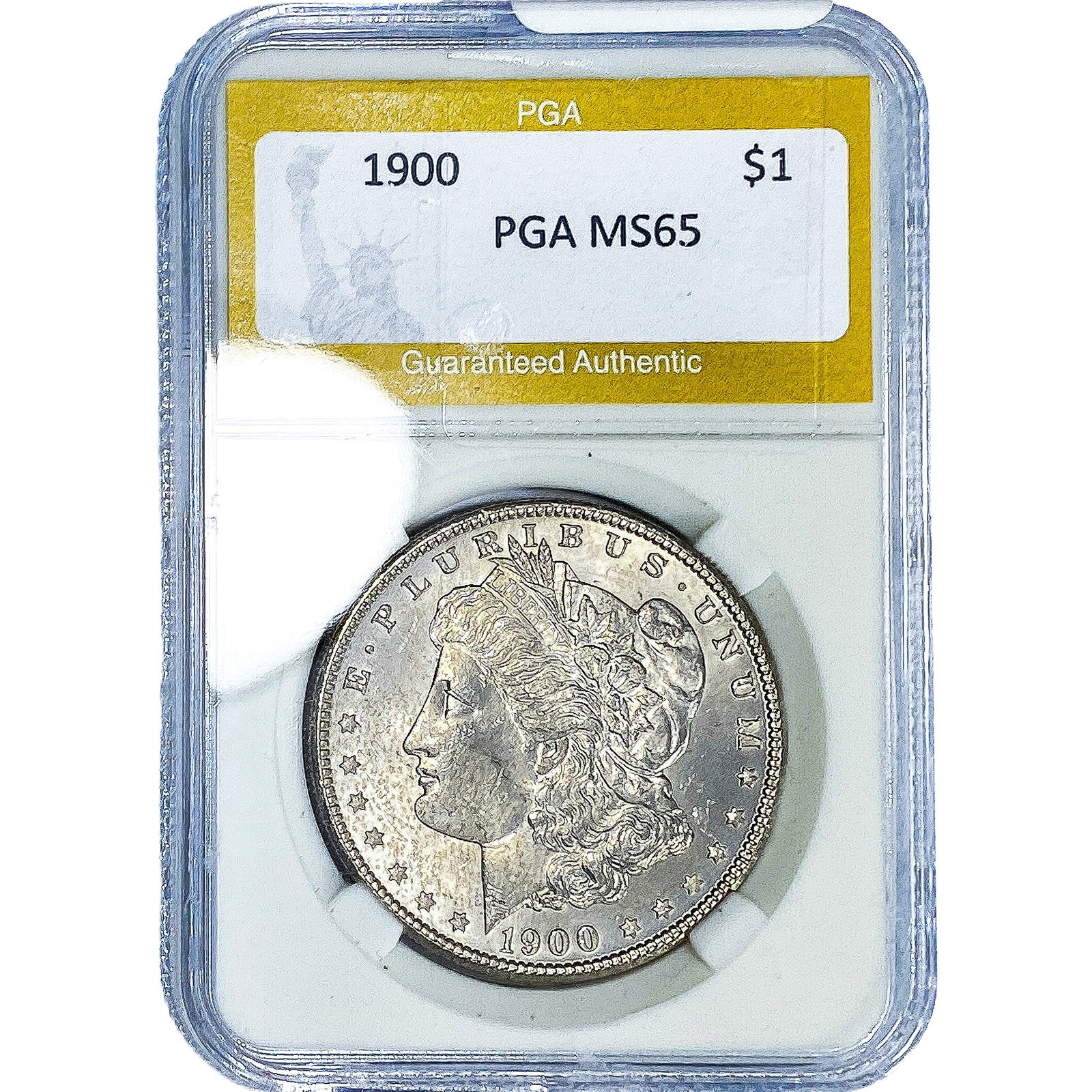 1900 Morgan Silver Dollar PGA MS65: 1900 Morgan Silver Dollar PGA MS65