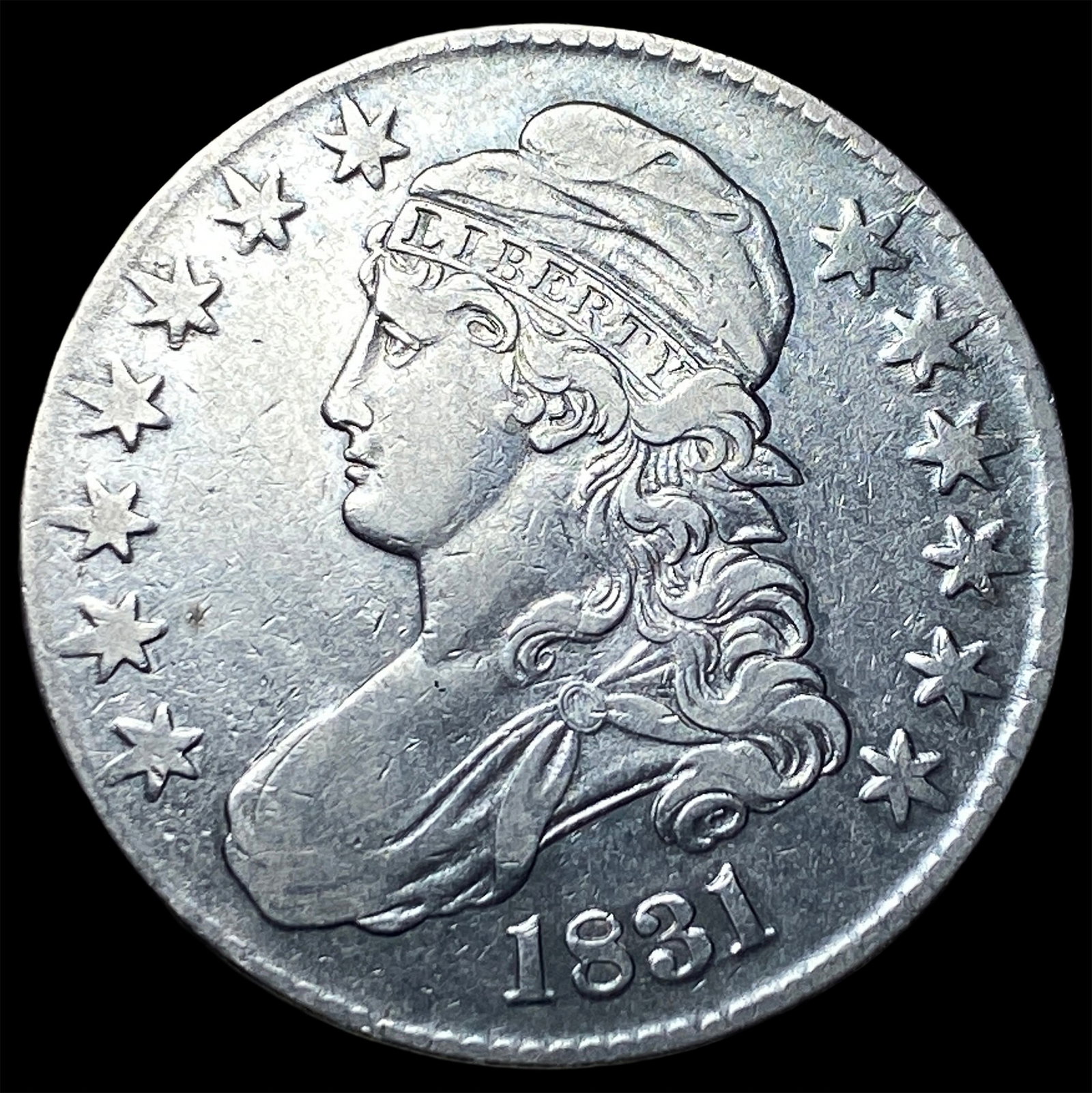1831 Capped Bust Half Dollar NEARLY UNCIRCULATED (1 of 2)