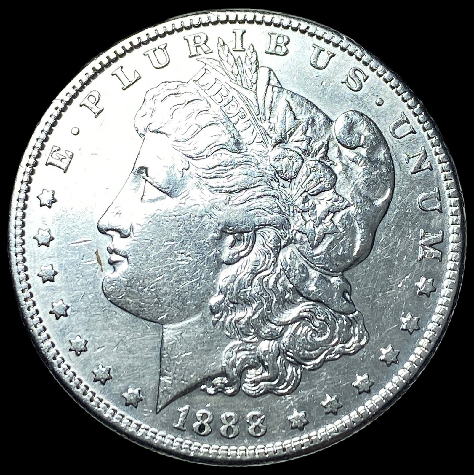 1888 Silver Morgan Dollar CLOSELY UNCIRCULATED (1 of 2)