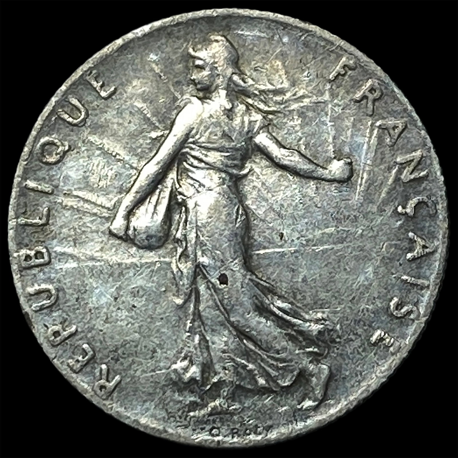 1918 France Silver 50 Centimes: 1918 France Silver 50 Centimes