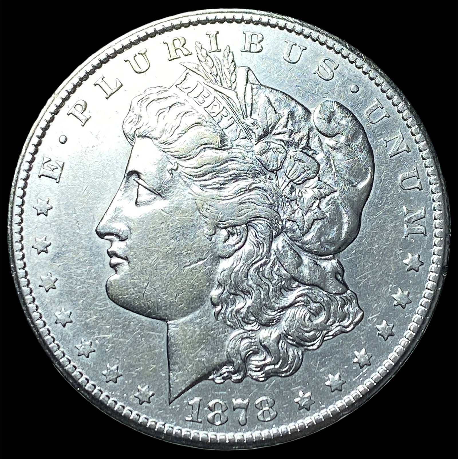 1878 Silver Morgan Dollar CLOSELY UNCIRCULATED: 1878 Silver Morgan Dollar CLOSELY UNCIRCULATED