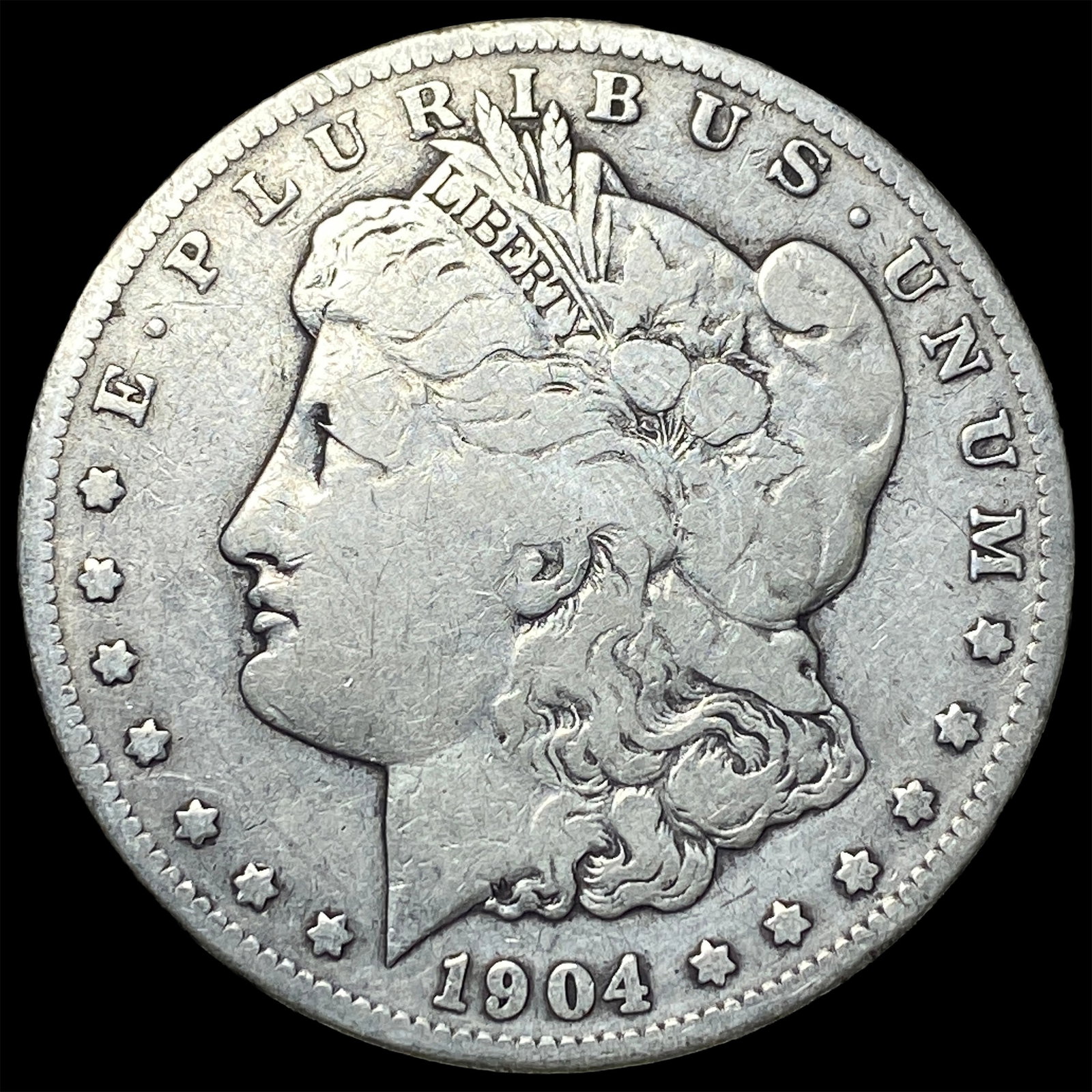 1904-S Silver Morgan Dollar LIGHTLY CIRCULATED: 1904-S Silver Morgan Dollar LIGHTLY CIRCULATED