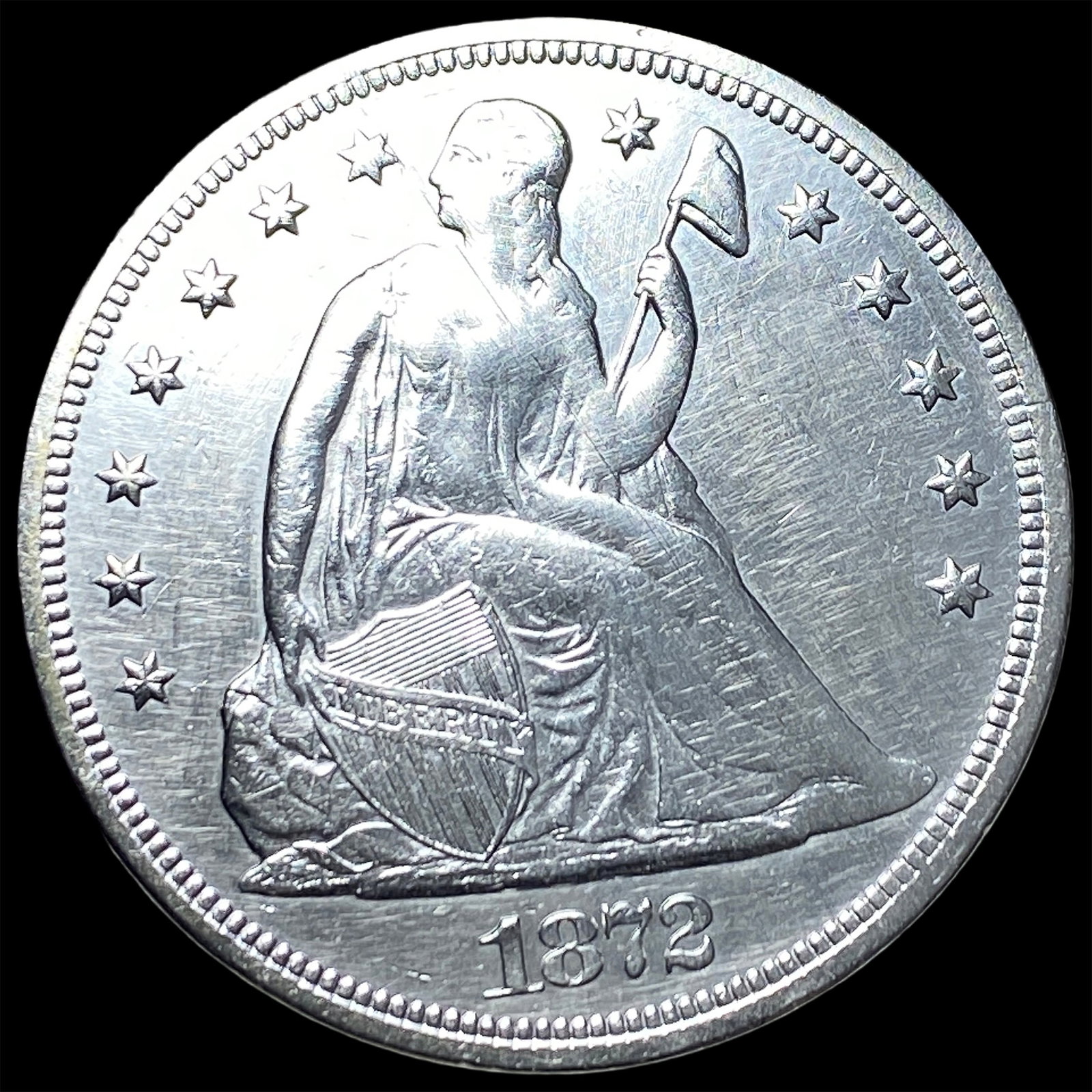 1872 Silver Dollar HIGH GRADE: 1872 Silver Dollar HIGH GRADE