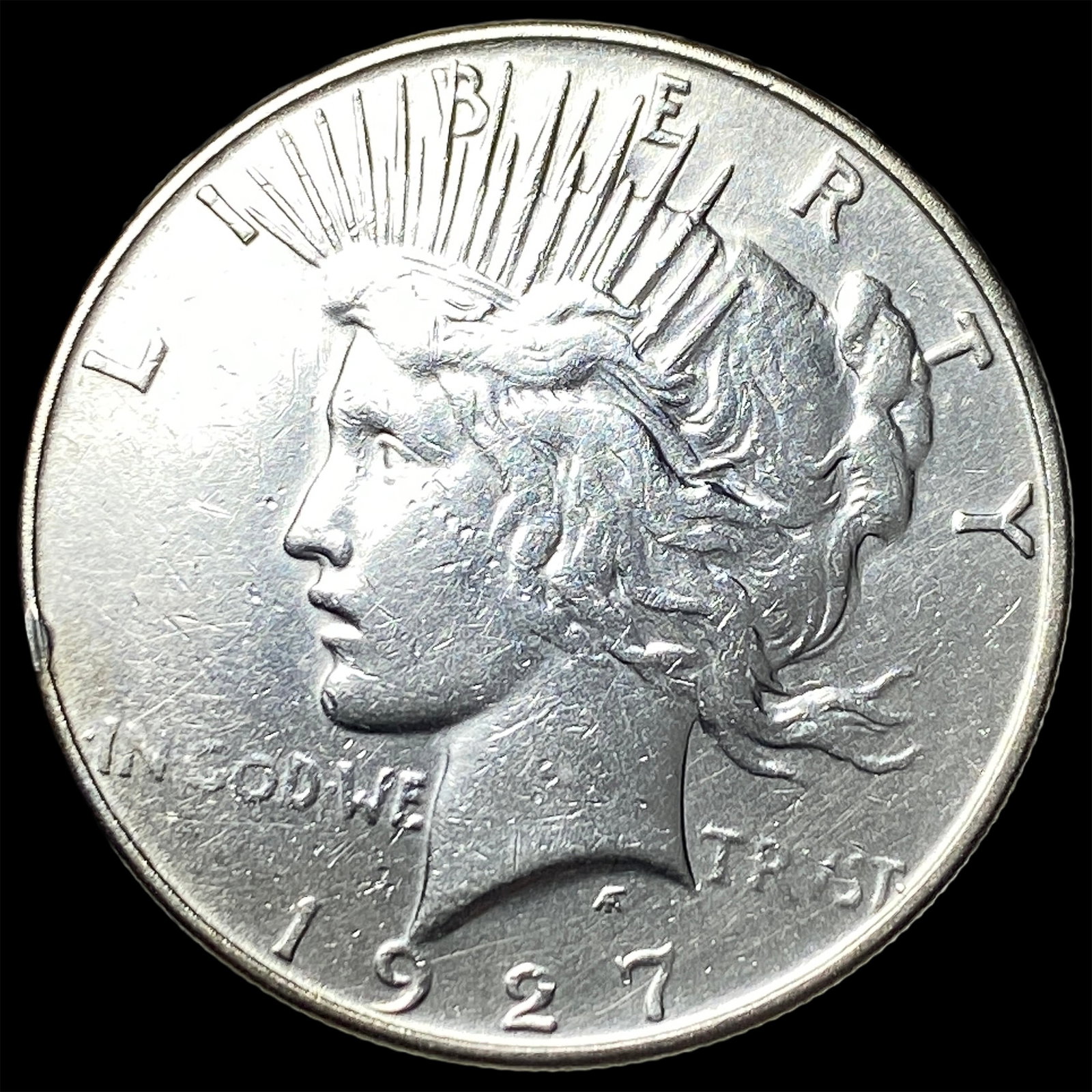 1927 Peace Silver Dollar NEARLY UNCIRCULATED: 1927 Peace Silver Dollar NEARLY UNCIRCULATED