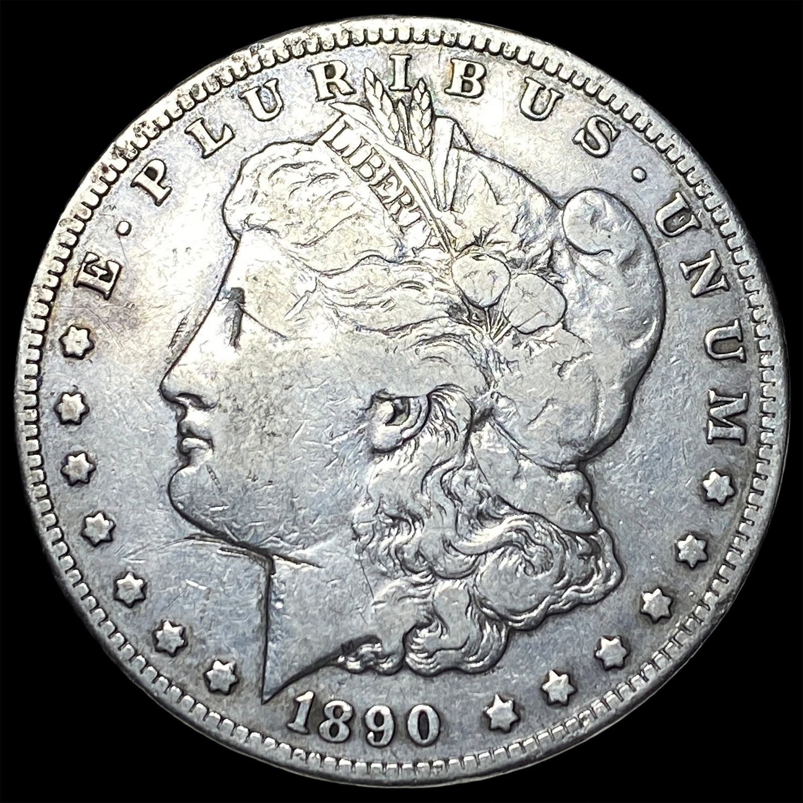 1890-CC Silver Morgan Dollar LIGHTLY CIRCULATED: 1890-CC Silver Morgan Dollar LIGHTLY CIRCULATED