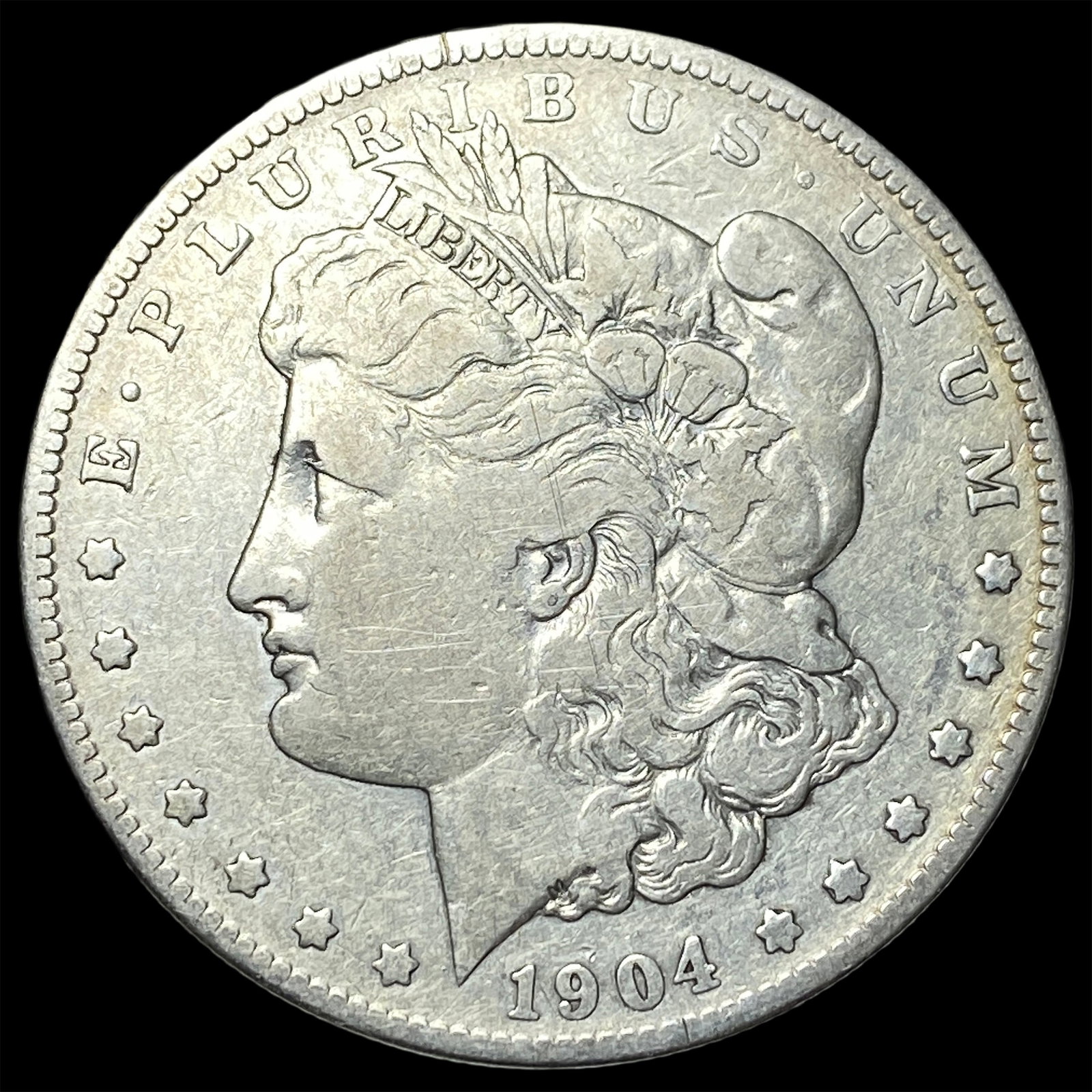 1904-S Silver Morgan Dollar LIGHTLY CIRCULATED: 1904-S Silver Morgan Dollar LIGHTLY CIRCULATED