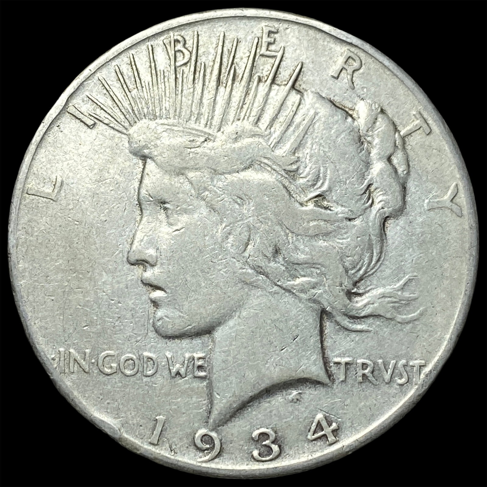 1934-S Peace Silver Dollar LIGHTLY CIRCULATED (1 of 2)