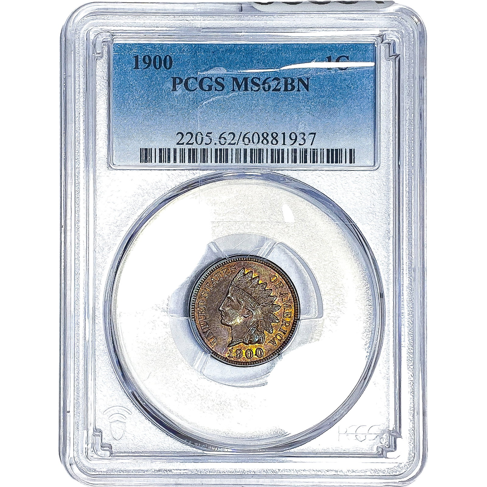 1900 Wheat Cent PCGS MS62 BN (1 of 2)
