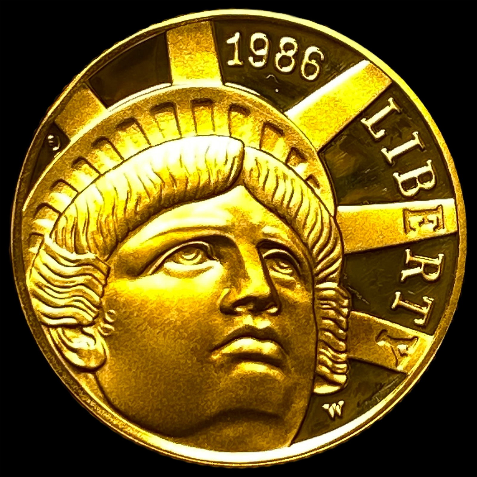 1986-W Gold $5 Statue of Liberty Commemorative CHOICE PROOF: 1986-W Gold $5 Statue of Liberty Commemorative CHOICE PROOF