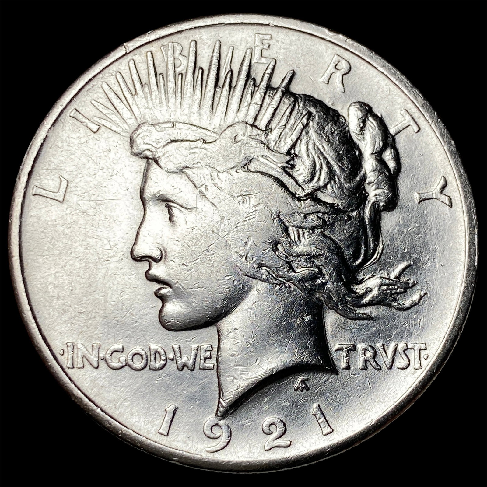 1921 Silver Peace Dollar NEARLY UNCIRCULATED (1 of 2)