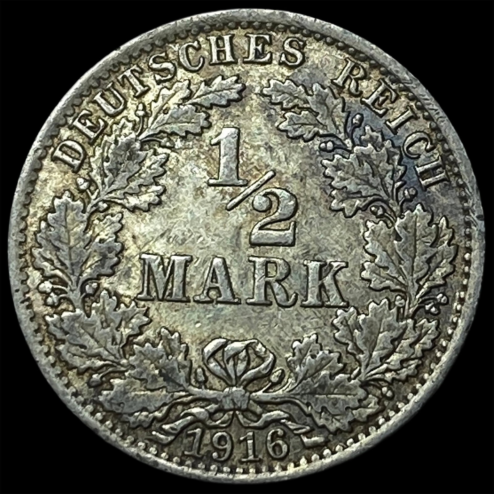 1916 Germany Silver 1/2 Mark - 2