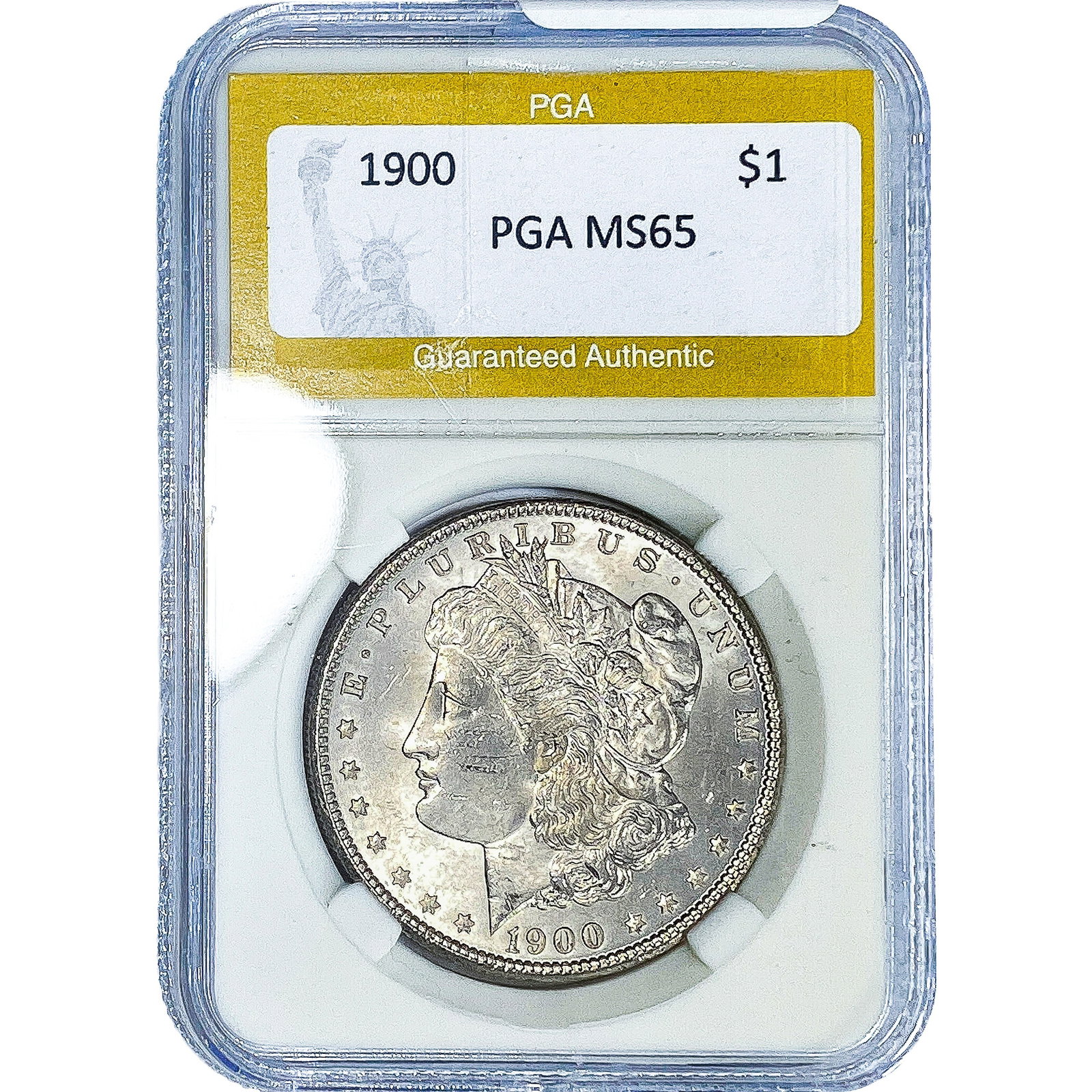 1900 Morgan Silver Dollar PGA MS65: 1900 Morgan Silver Dollar PGA MS65