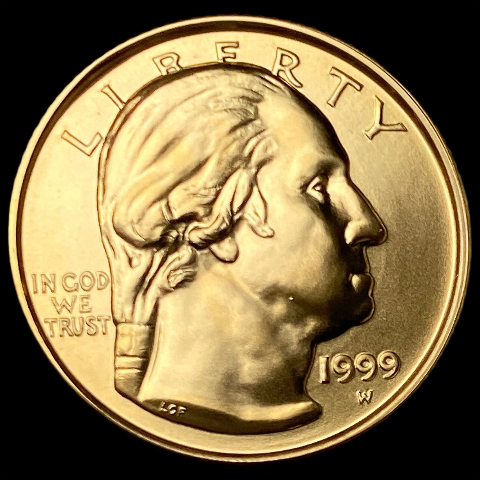 1999-W Gold $5 Washington Commemorative CHOICE PROOF: 1999-W Gold $5 Washington Commemorative CHOICE PROOF