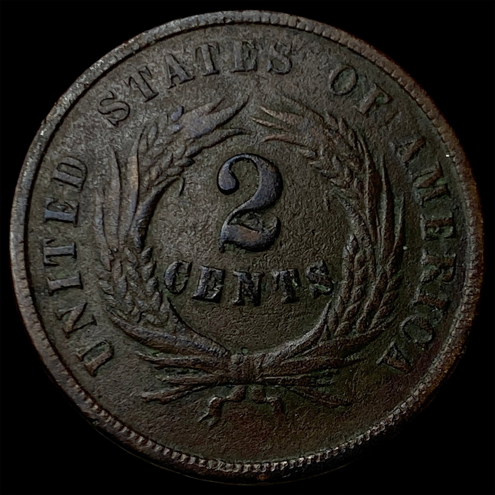 1864 Two-Cent Piece LIGHTLY CIRCULATED - 2