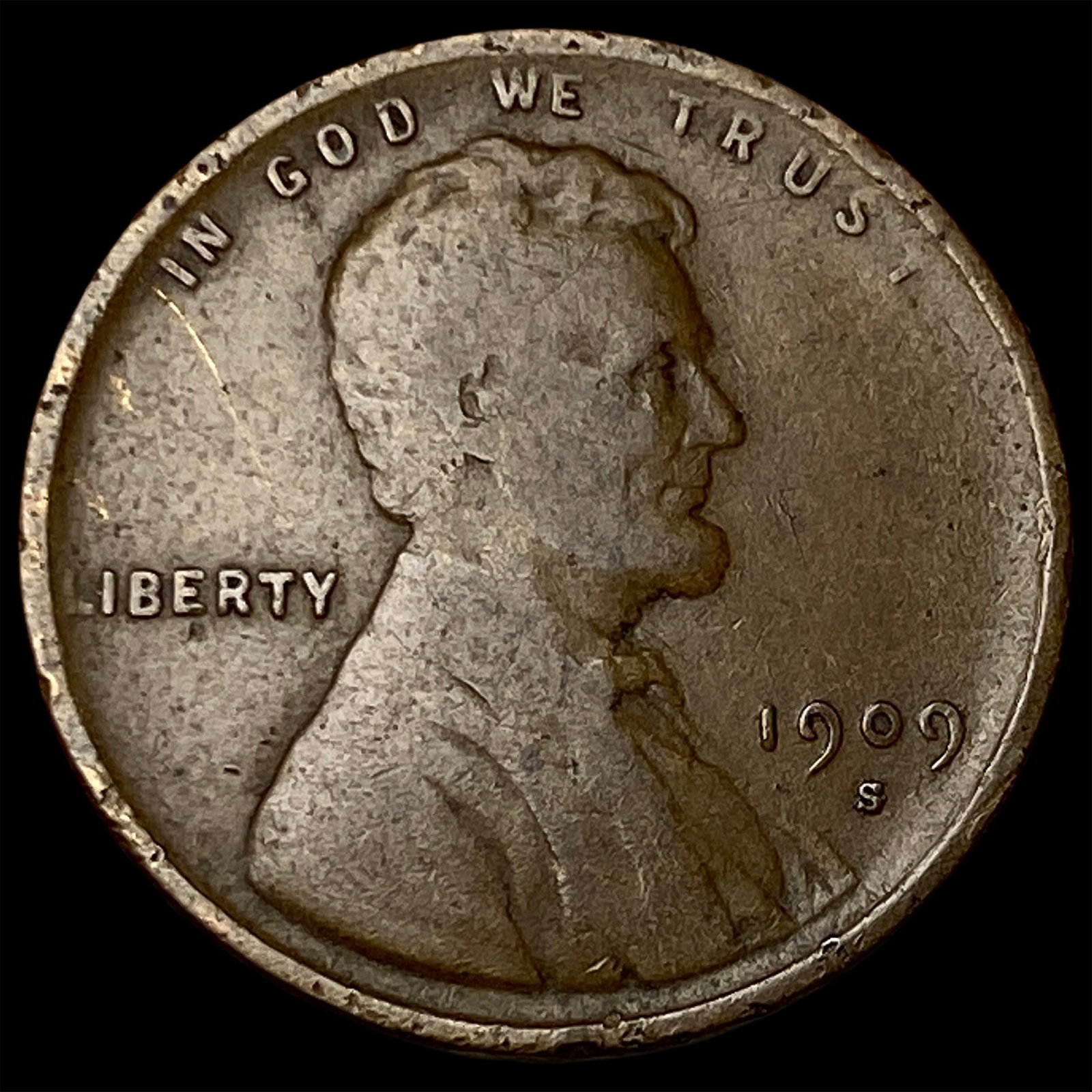 1909-S Lincoln Wheat Cent NICELY CIRCULATED (1 of 2)