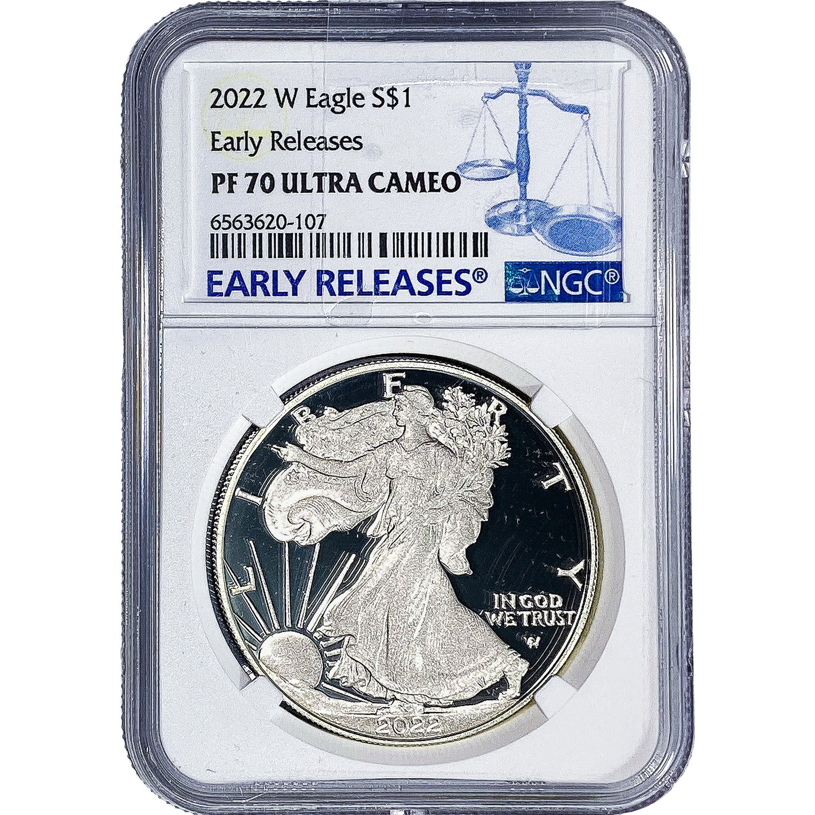 2022-W Silver Eagle NGC PF70 Ultra Cameo (1 of 2)