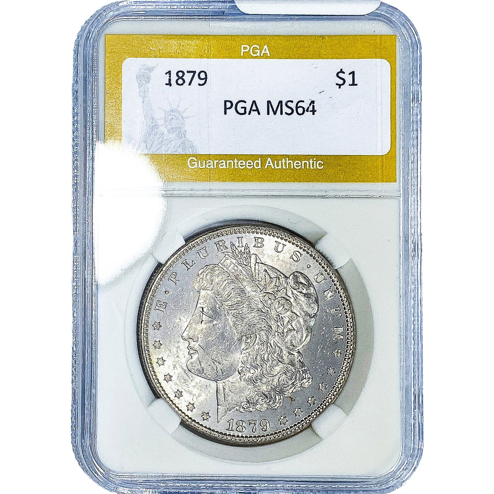 1879 Morgan Silver Dollar PGA MS64: 1879 Morgan Silver Dollar PGA MS64