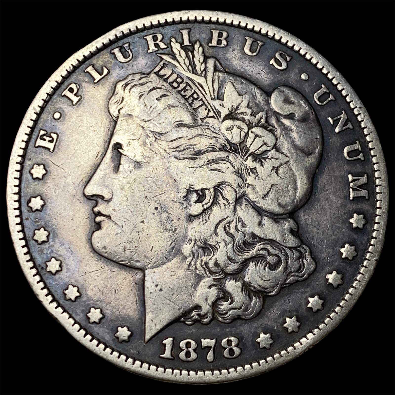 1878-CC Silver Morgan Dollar LIGHTLY CIRCULATED: 1878-CC Silver Morgan Dollar LIGHTLY CIRCULATED