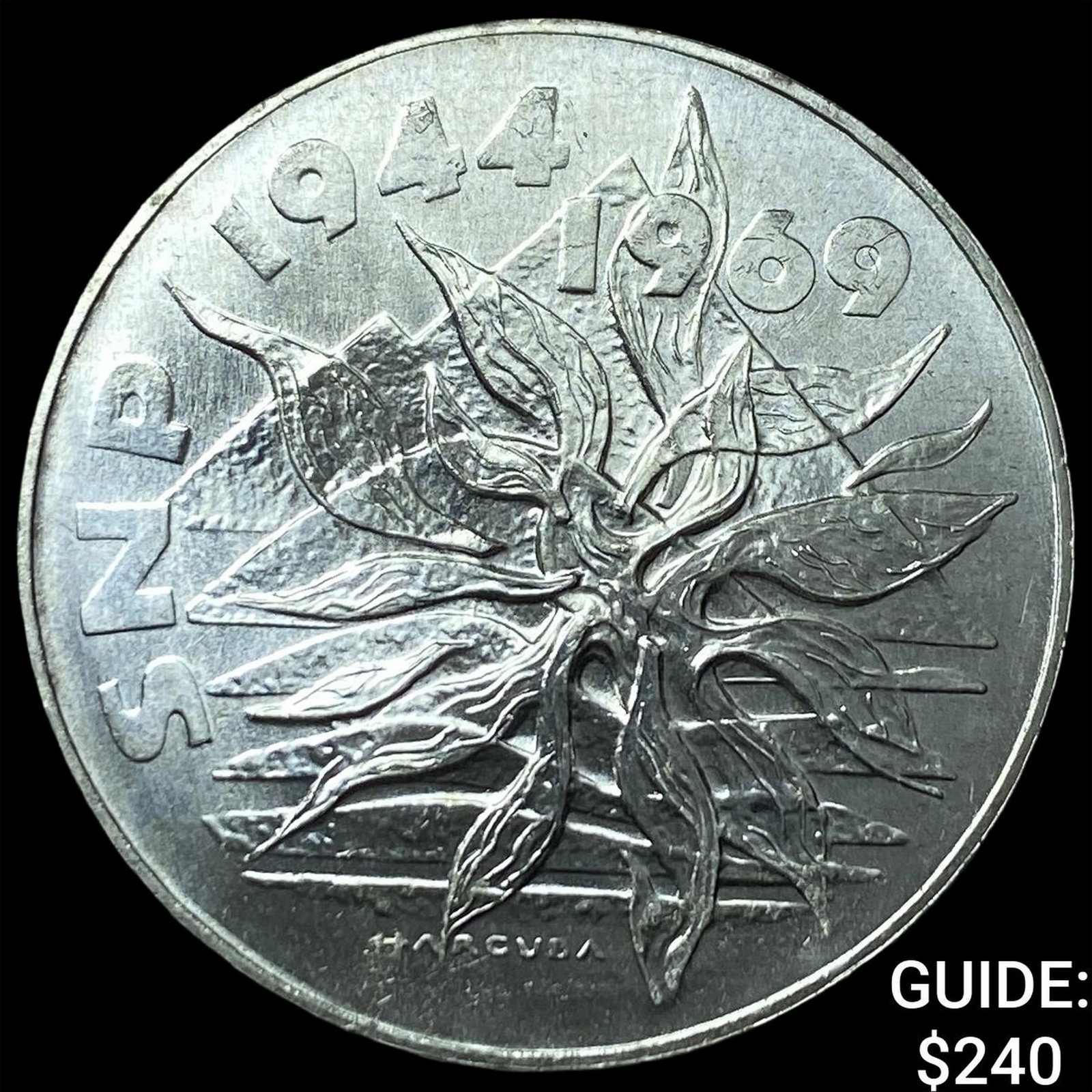 1969 Czechoslovakia Silver 25 Korun (1 of 2)