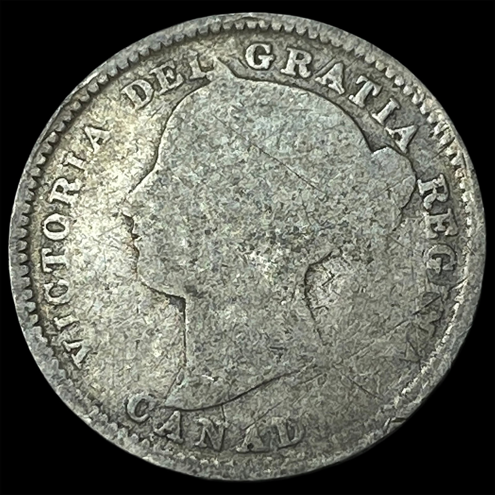 1882-H Canada Silver 10 Cents (1 of 2)