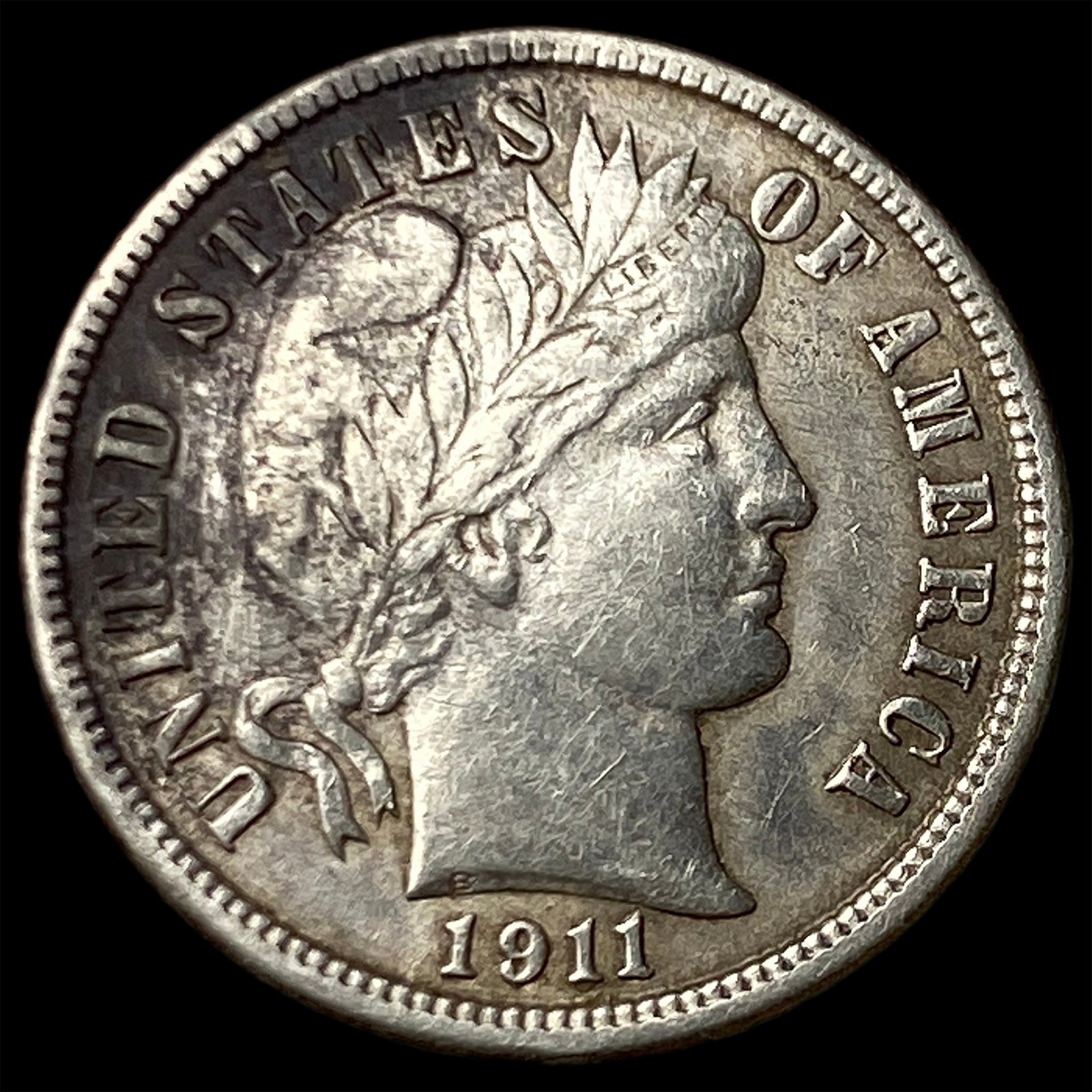 1911 Barber Dime NEARLY UNCIRCULATED (1 of 2)