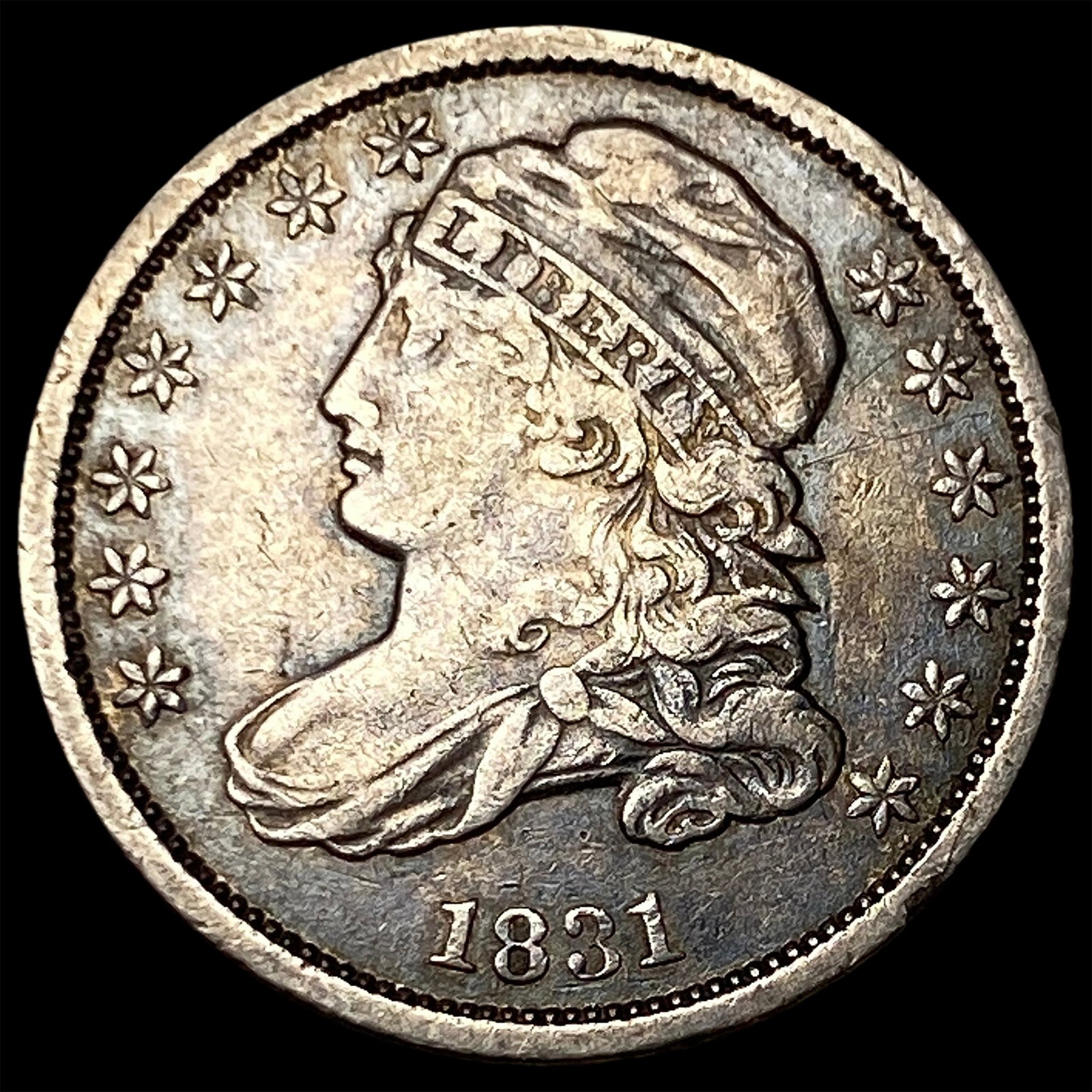 1831 Capped Bust Dime NEARLY UNCIRCULATED (1 of 2)
