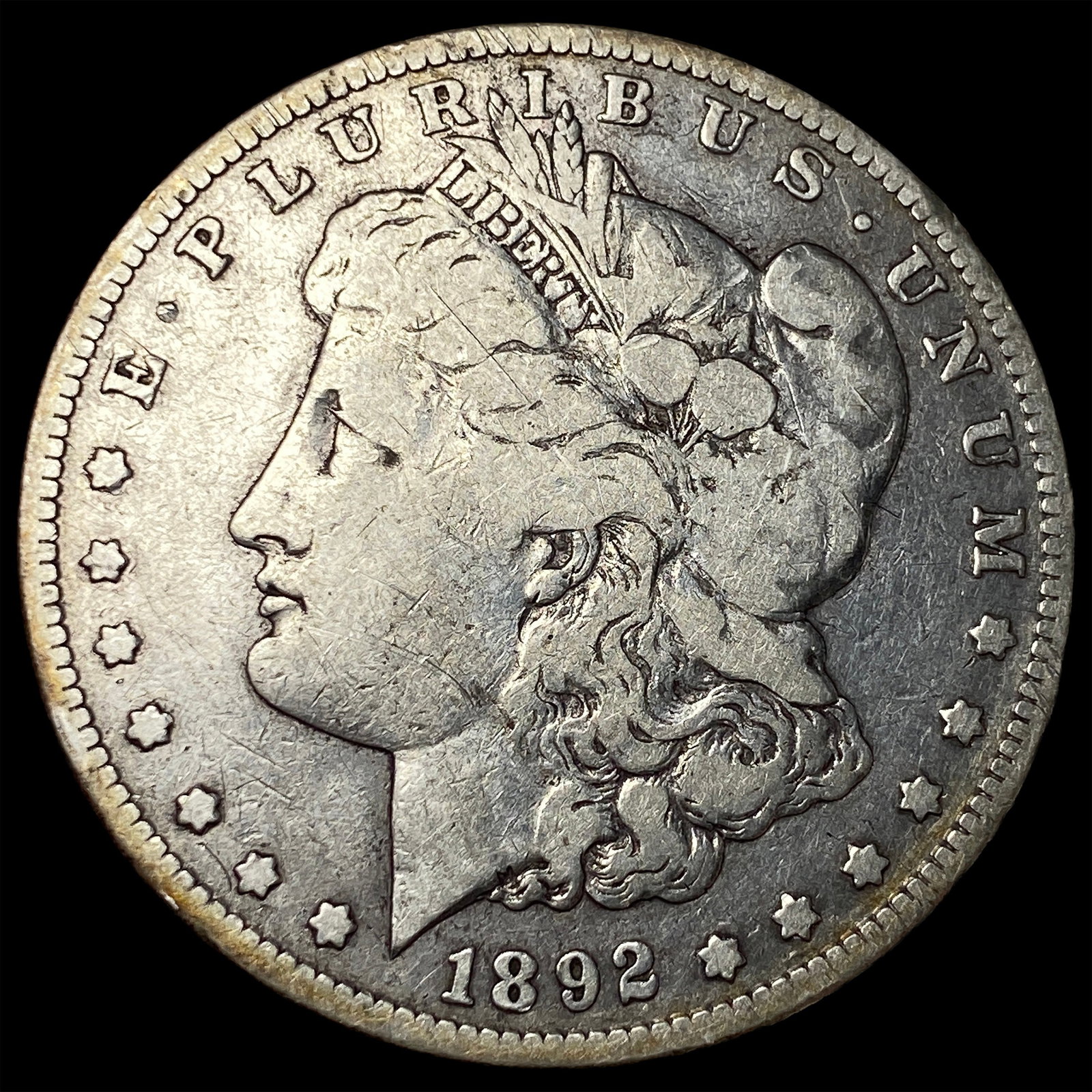 1892-S Morgan Silver Dollar LIGHTLY CIRCULATED: 1892-S Morgan Silver Dollar LIGHTLY CIRCULATED