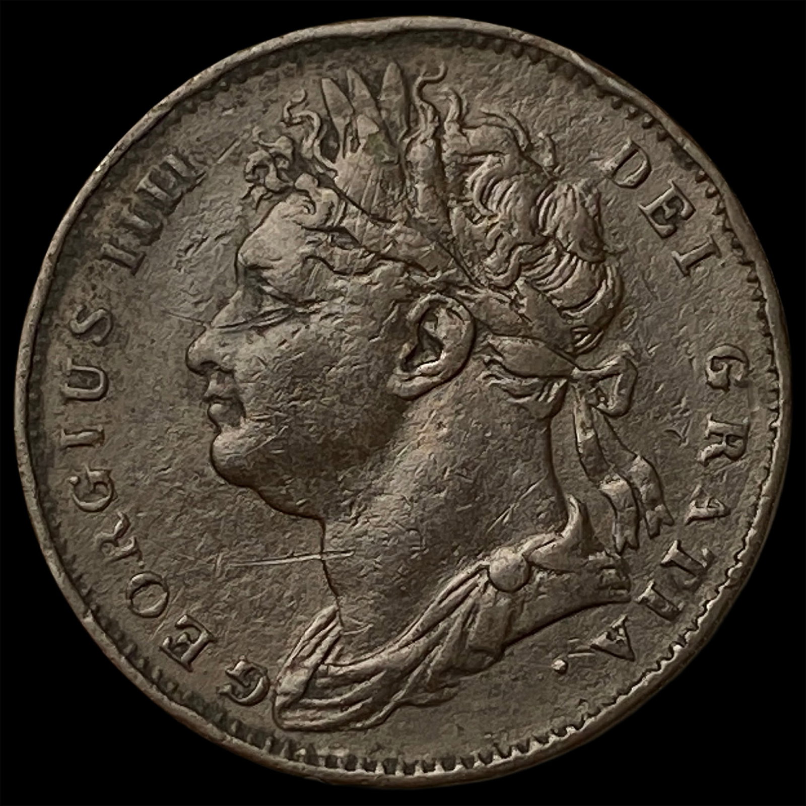 1821 Great Britain Copper 1 Farthing (1 of 2)