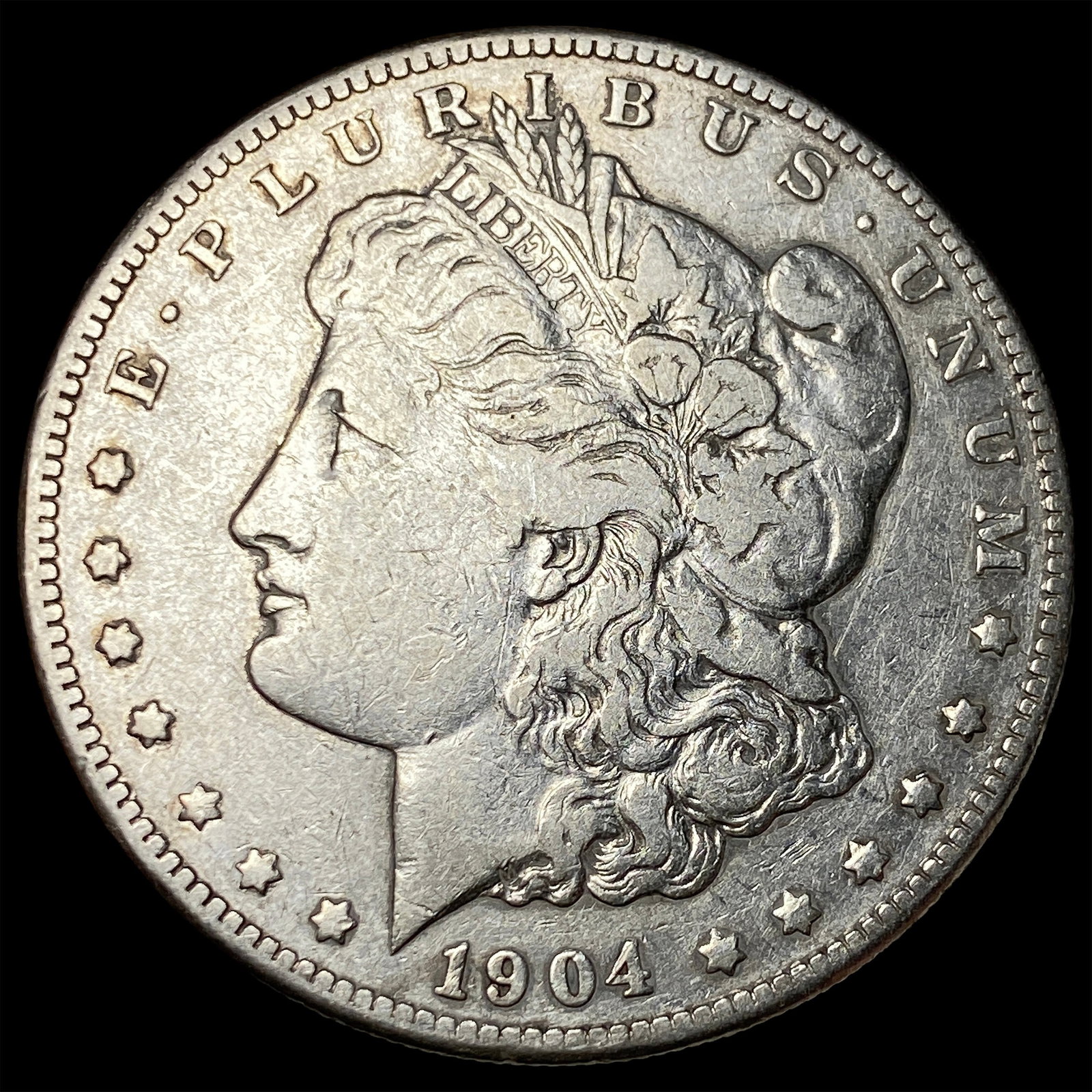 1904-S Silver Morgan Dollar LIGHTLY CIRCULATED: 1904-S Silver Morgan Dollar LIGHTLY CIRCULATED