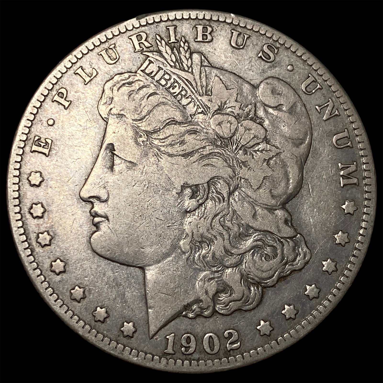 1902-S Silver Morgan Dollar ABOUT UNCIRCULATED (1 of 2)