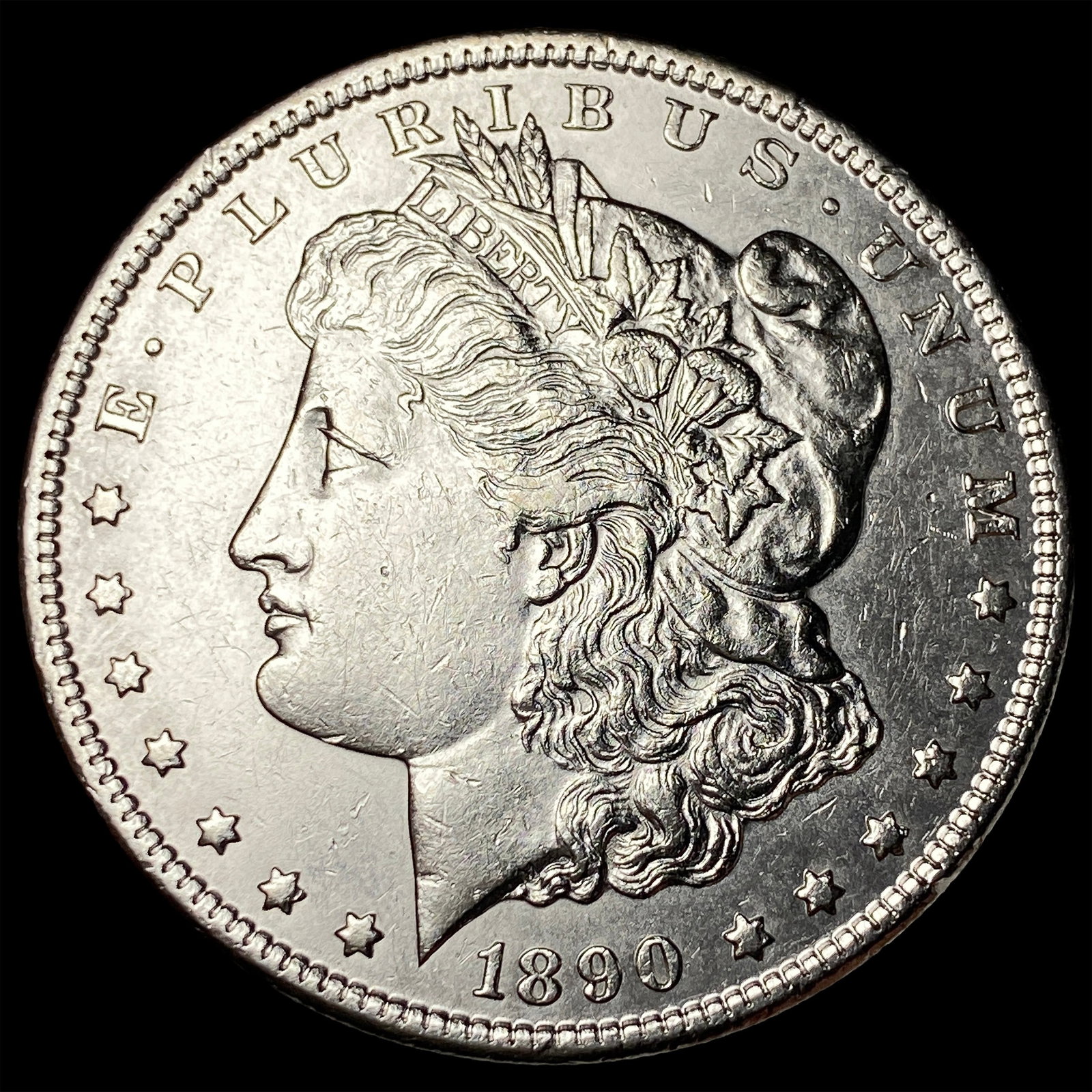 1890-CC Silver Morgan Dollar CLOSELY UNCIRCULATED (1 of 2)