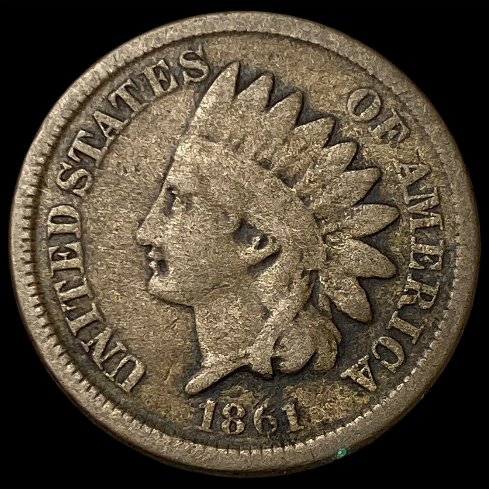 1861 Indian Head Cent NICELY CIRCULATED: 1861 Indian Head Cent NICELY CIRCULATED