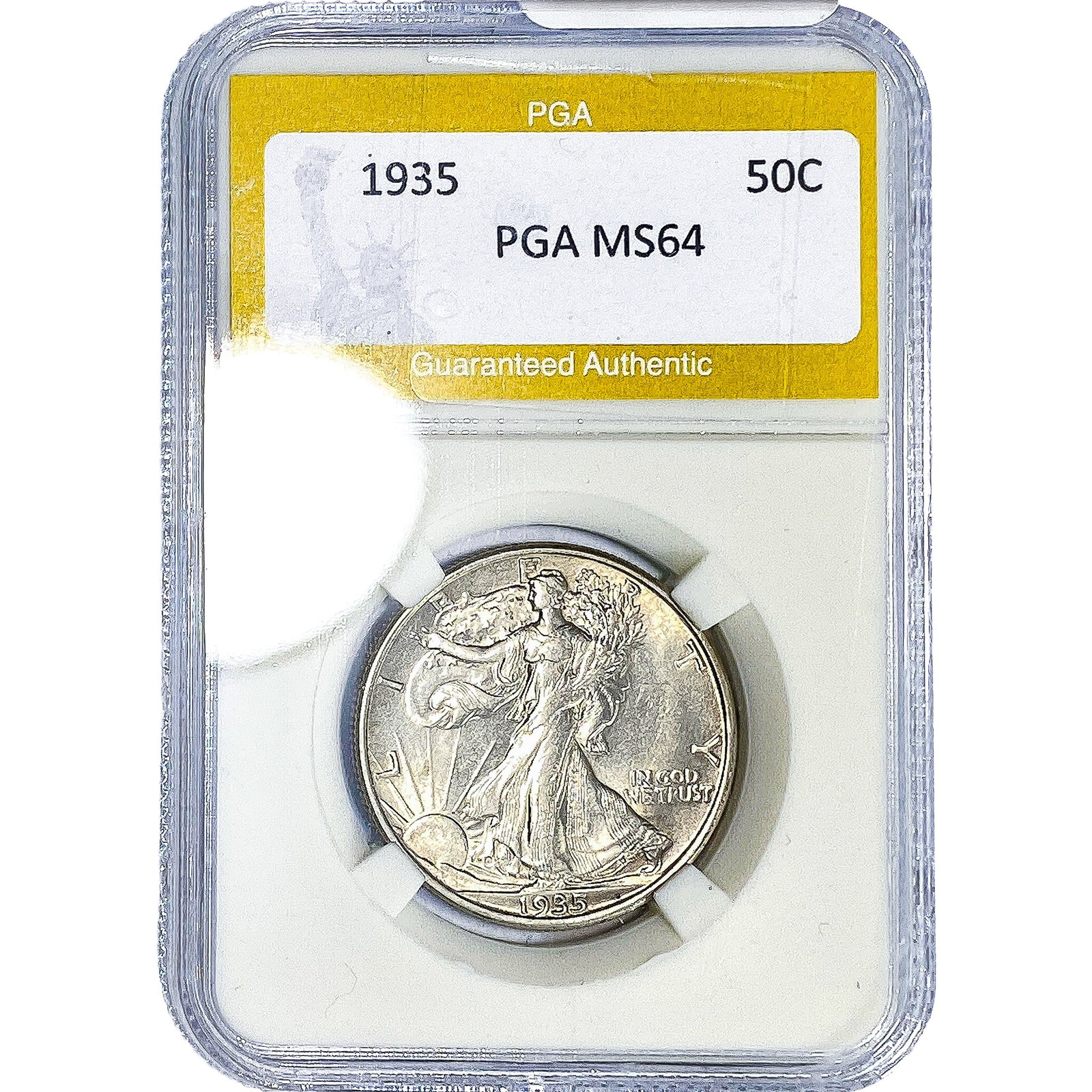 1935 Walking Liberty Half Dollar PGA MS64: 1935 Walking Liberty Half Dollar PGA MS64