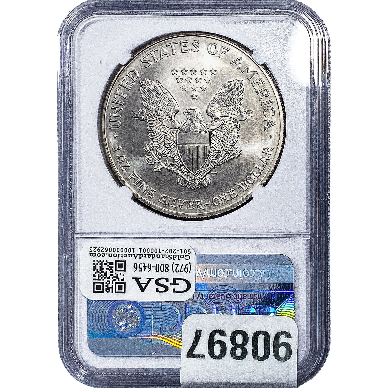 2000 Silver Eagle NGC MS69 - 2